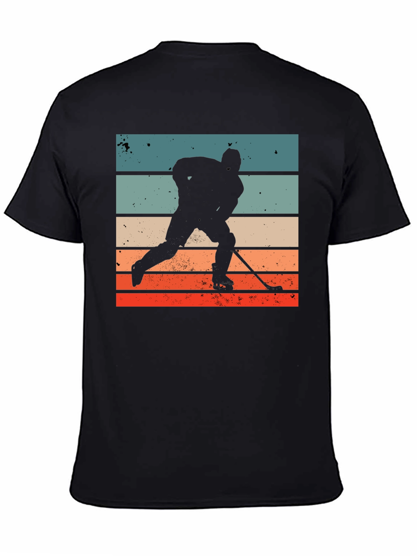 Retro Hockey Player Graphic T-Shirt