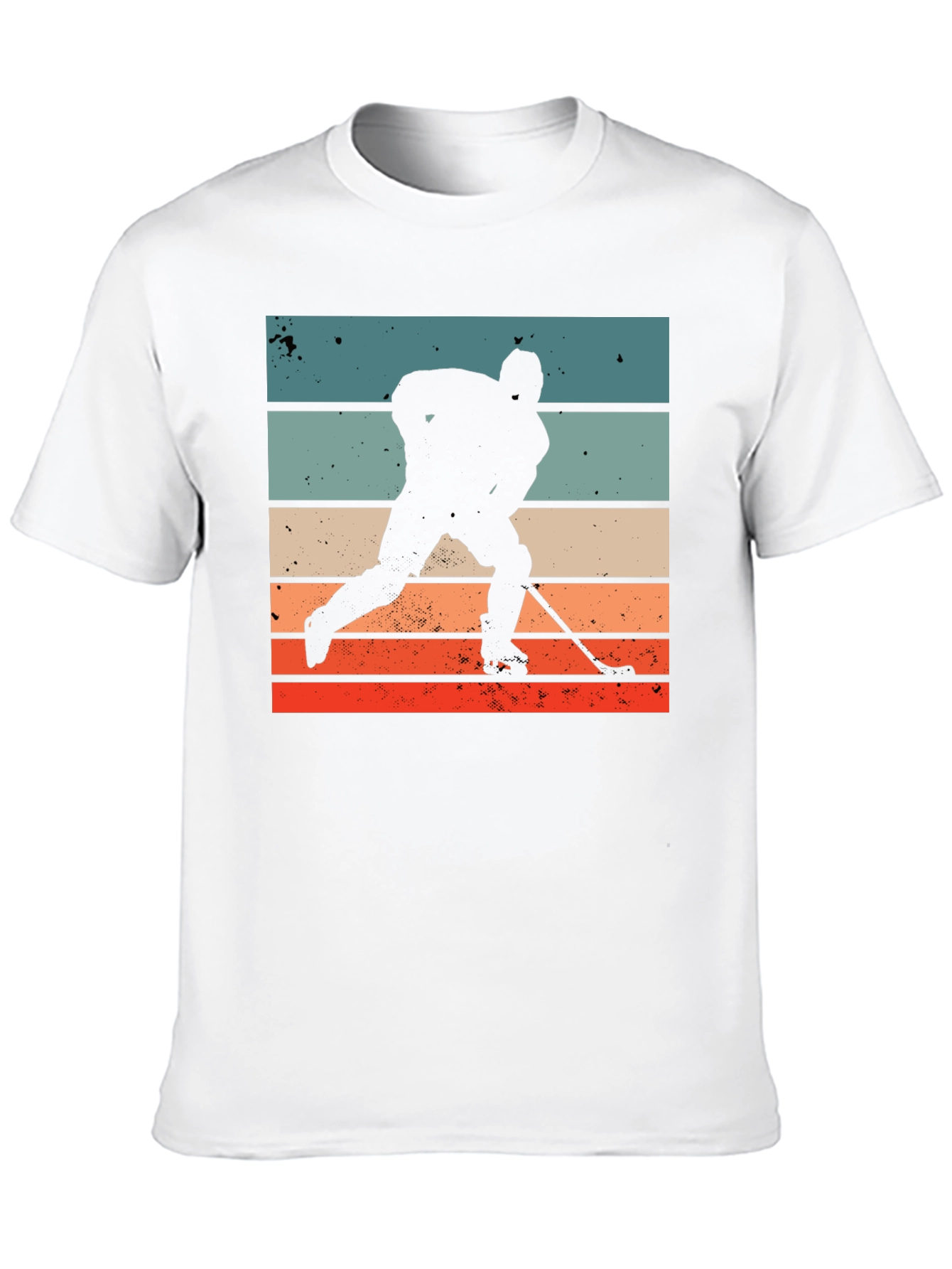 Retro Hockey Player Graphic T-Shirt