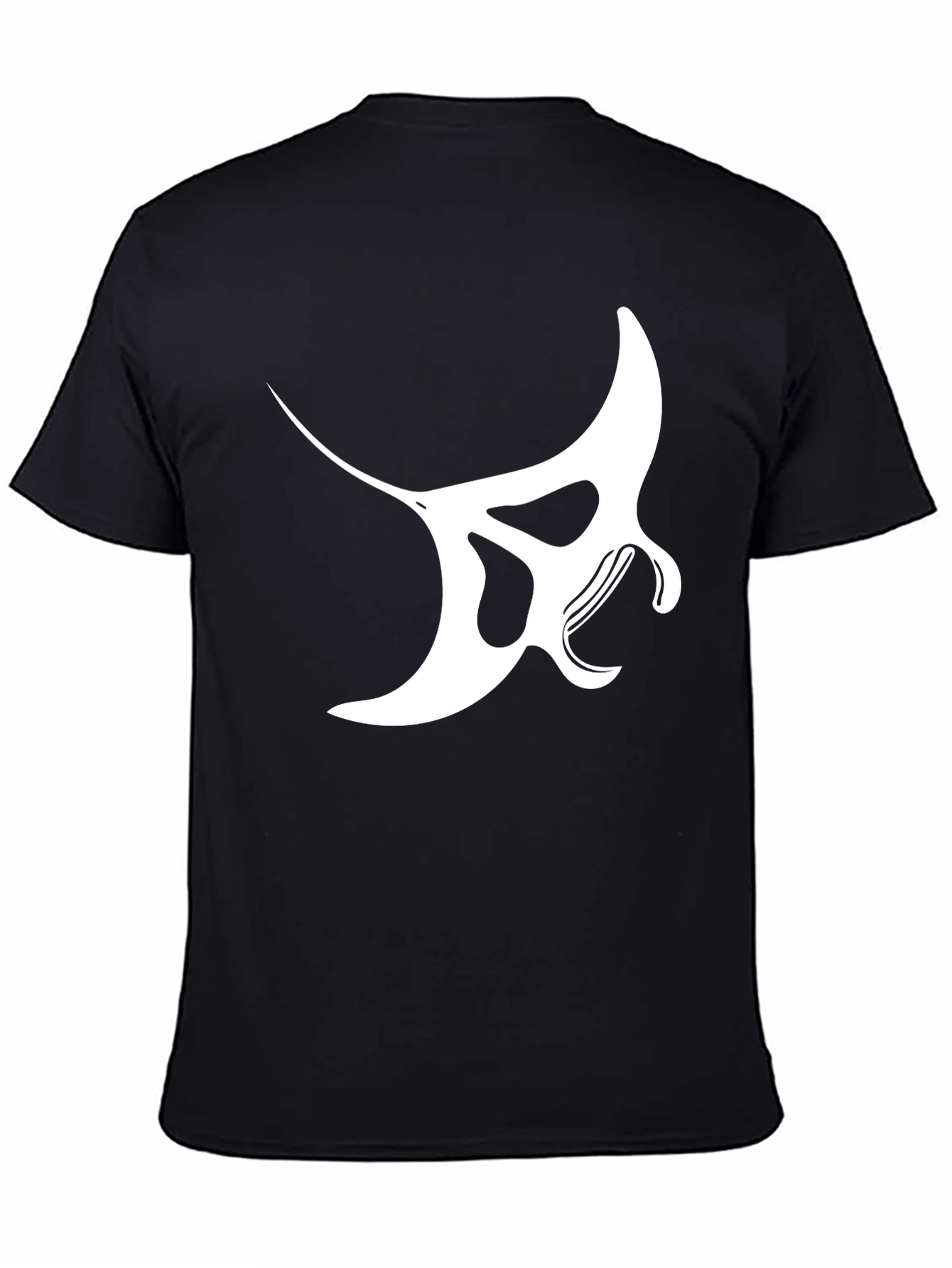 Manta Ray Graphic Tee - Stylish Black T-Shirt