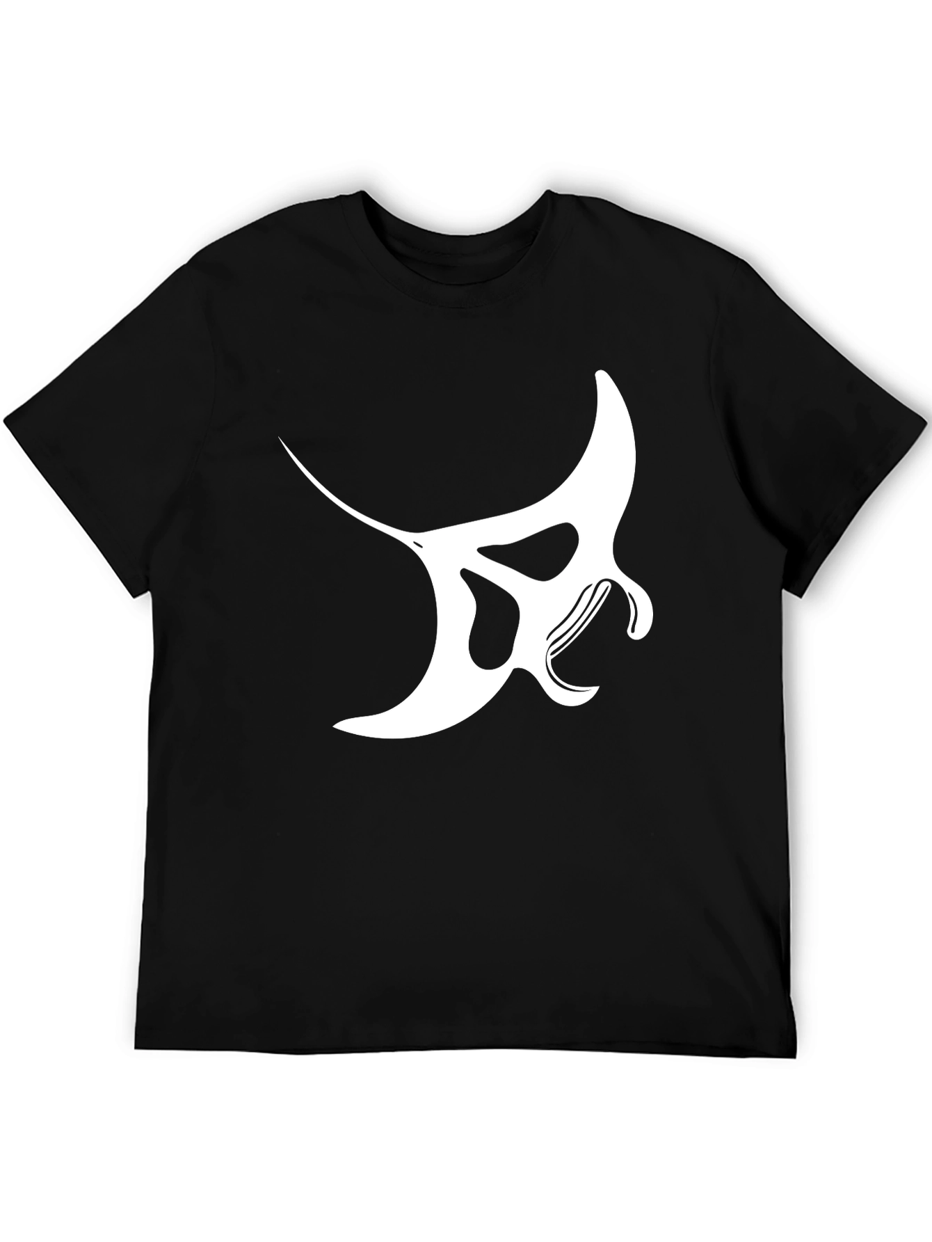 Manta Ray Graphic Tee - Stylish Black T-Shirt