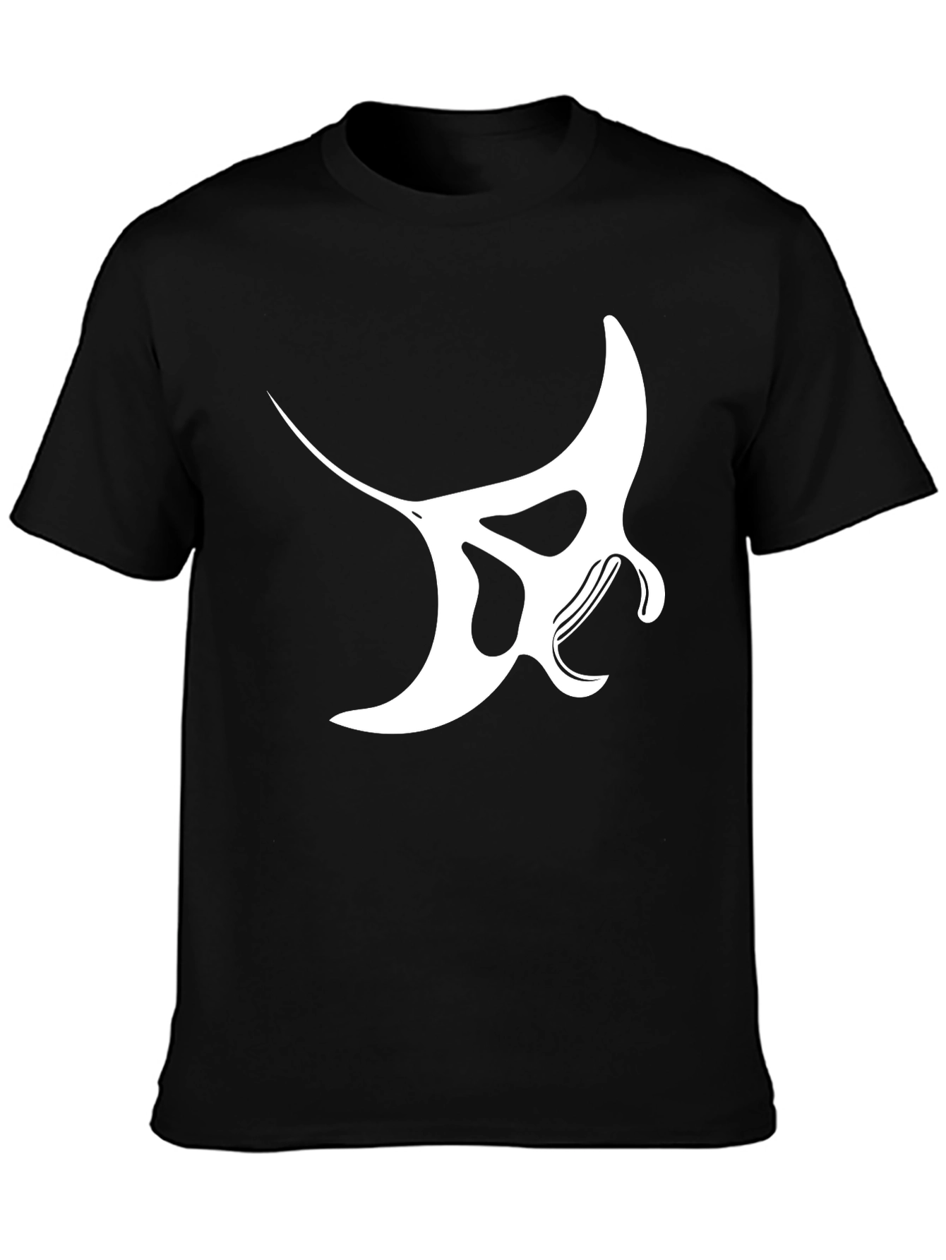 Manta Ray Graphic Tee - Stylish Black T-Shirt