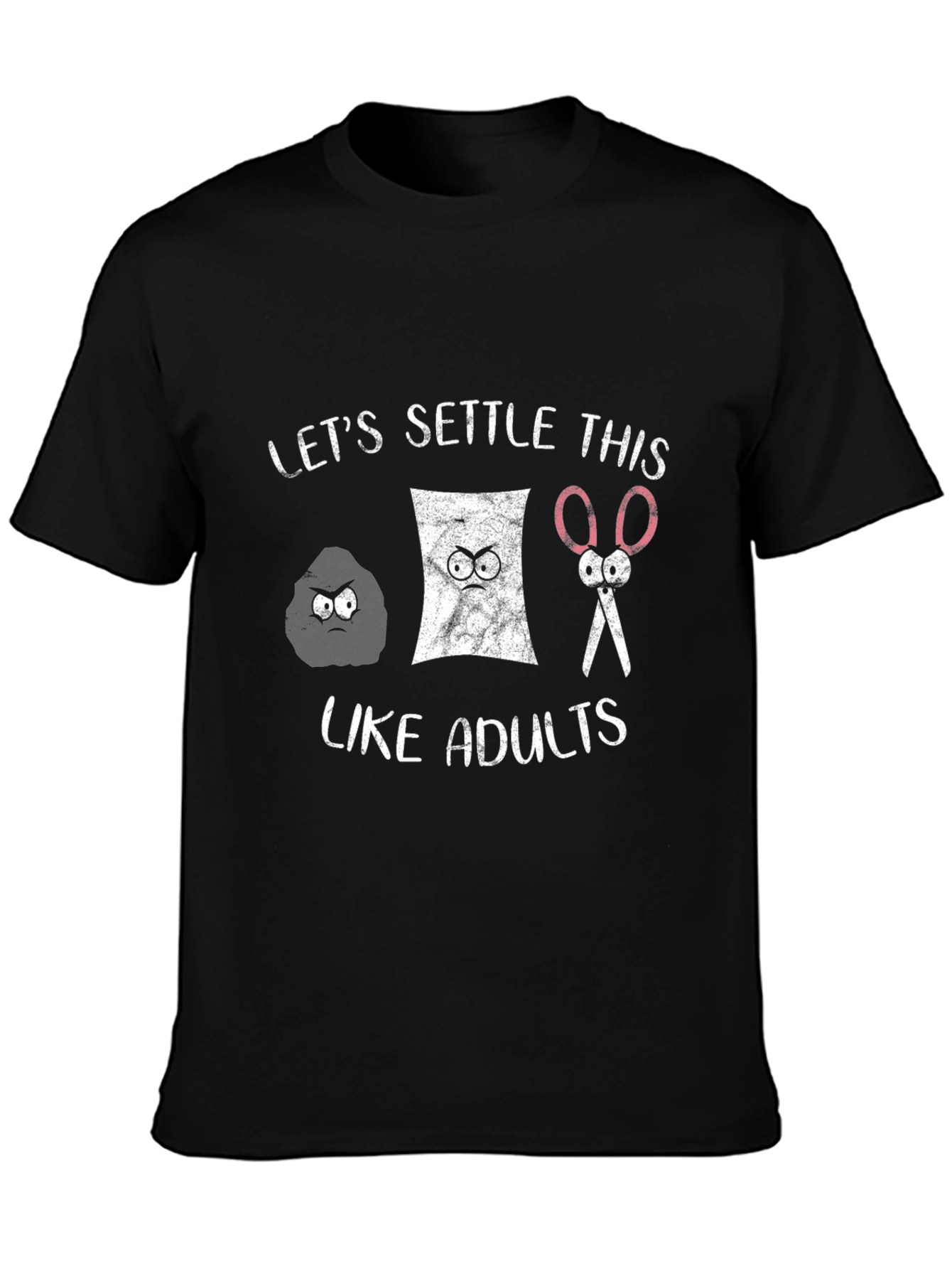 Rock Paper Scissors Adult Settle T-Shirt