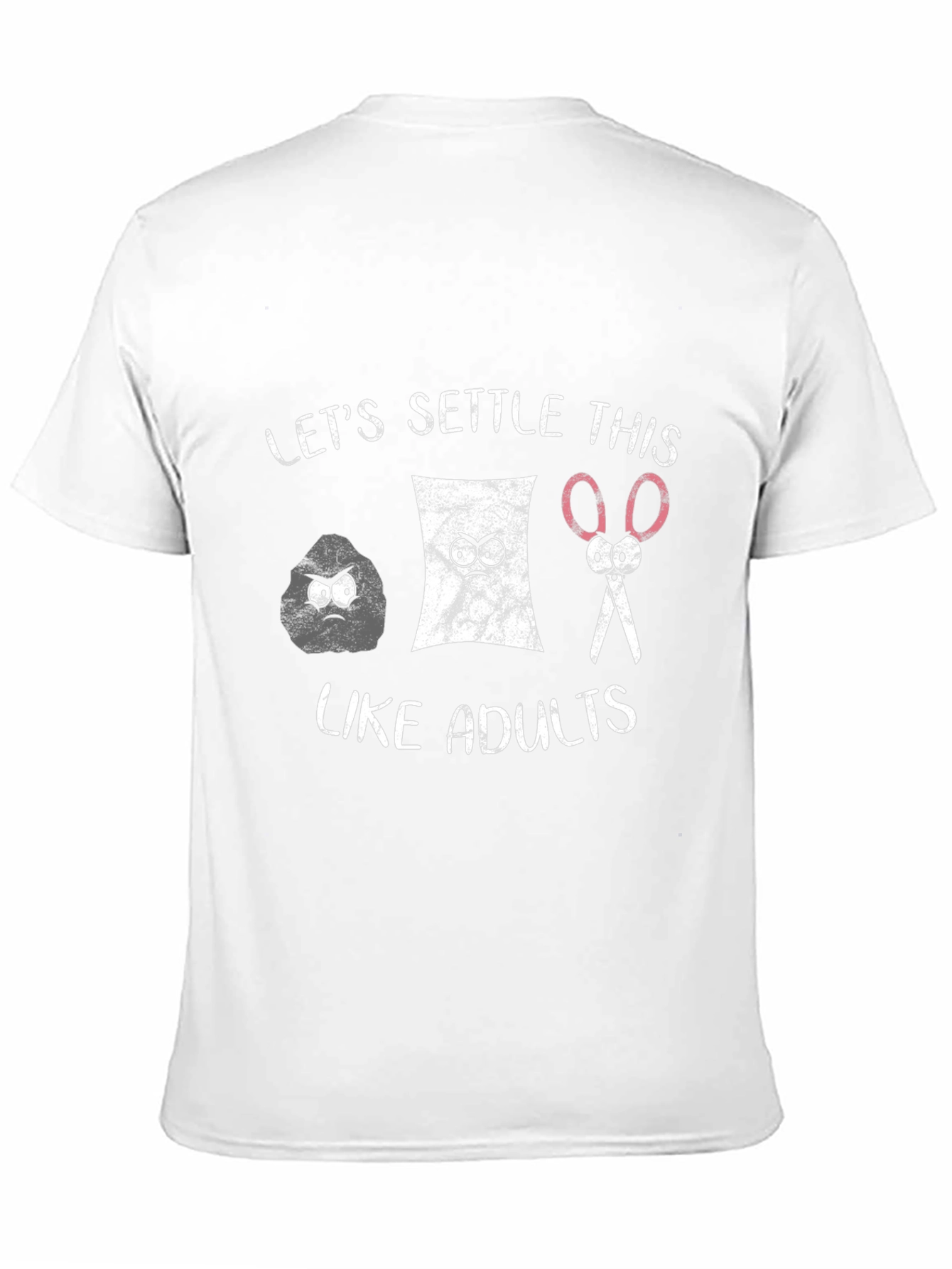 Rock Paper Scissors Adult Settle T-Shirt