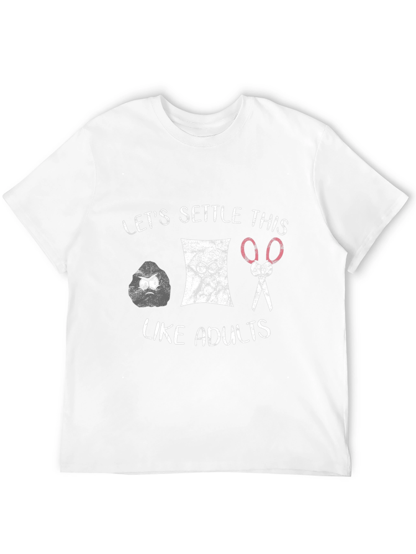 Rock Paper Scissors Adult Settle T-Shirt