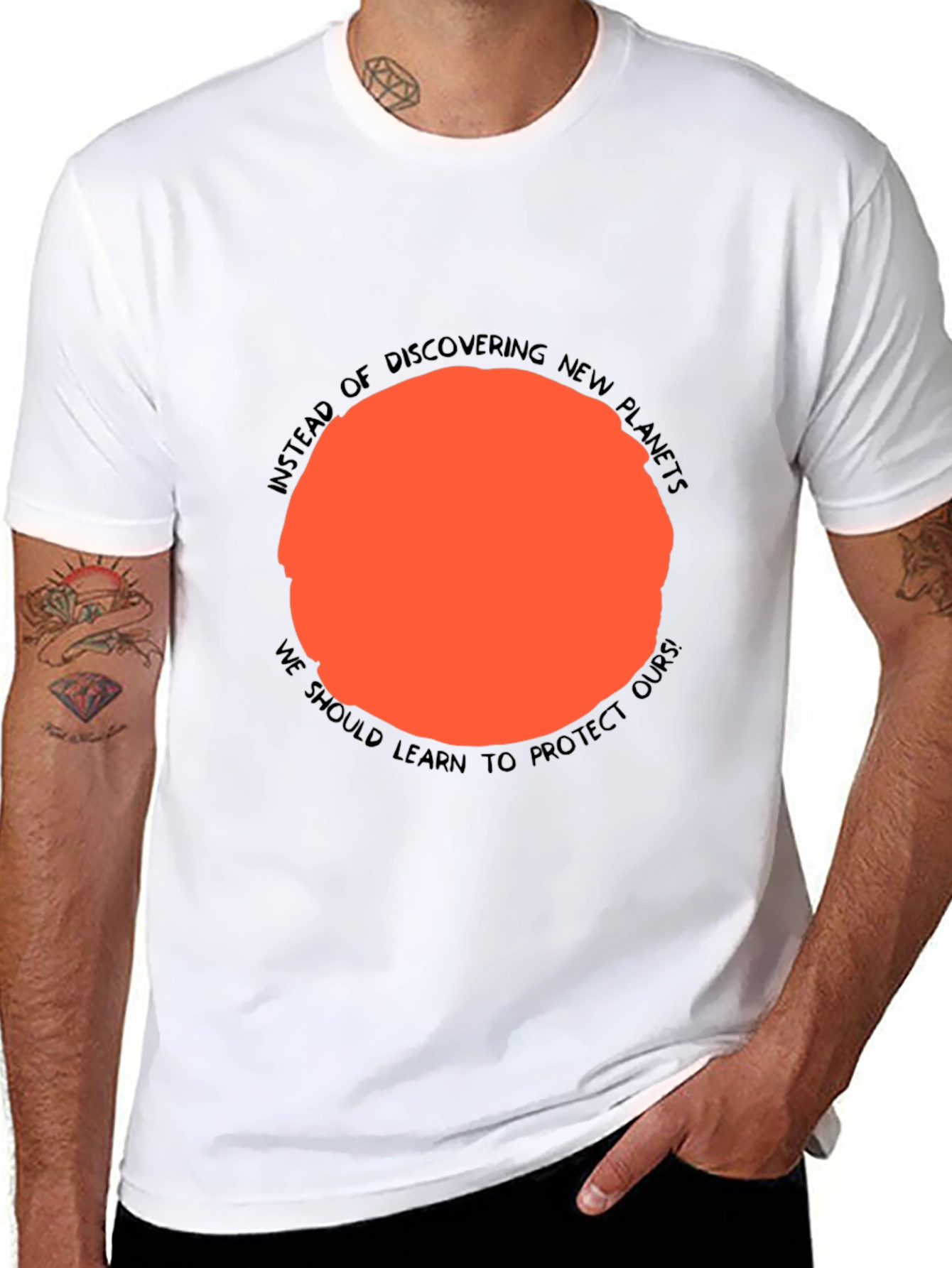 Protect Our Planet Graphic Tee - Black
