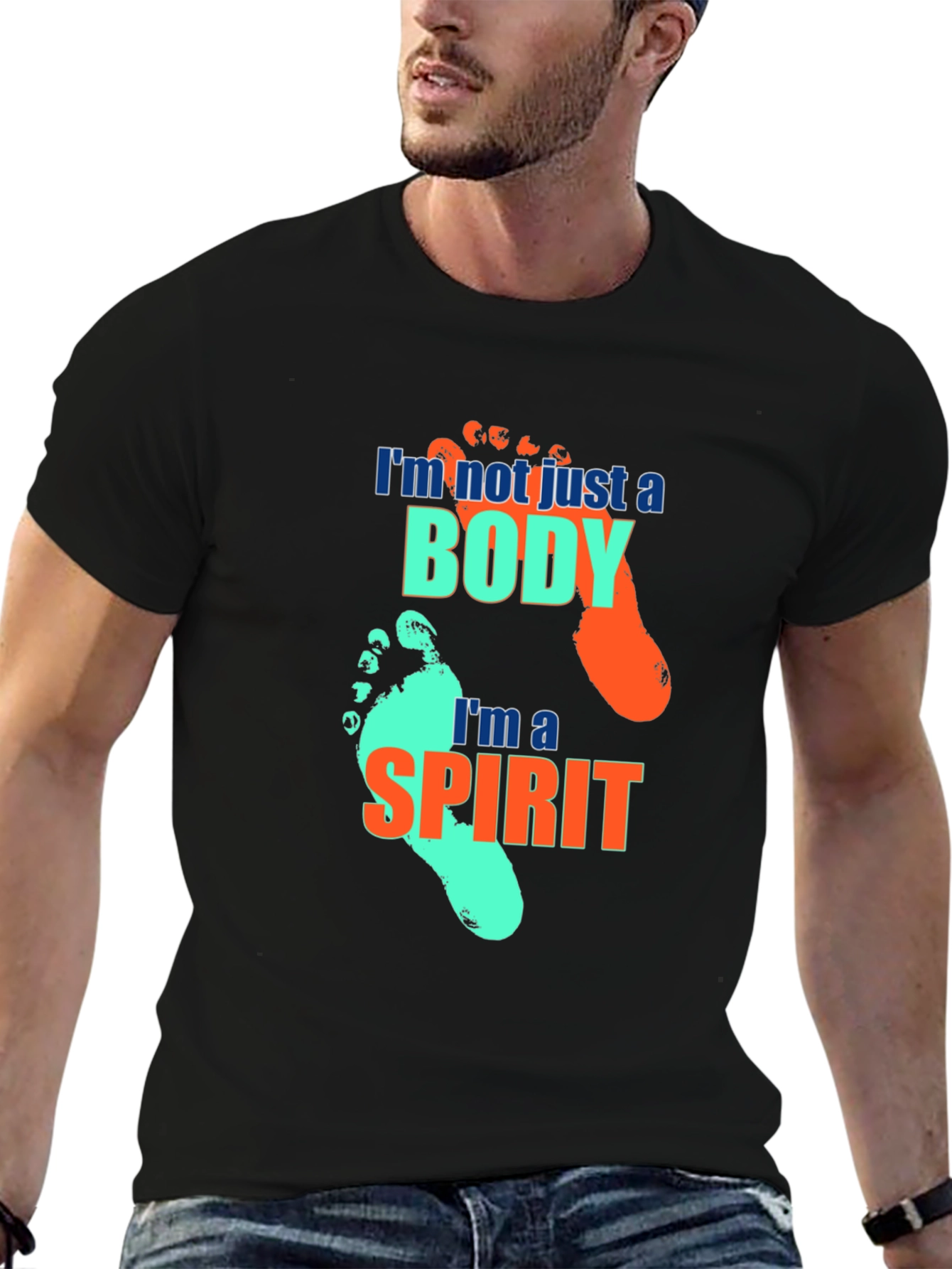 Im Not Just A Body Black T-Shirt