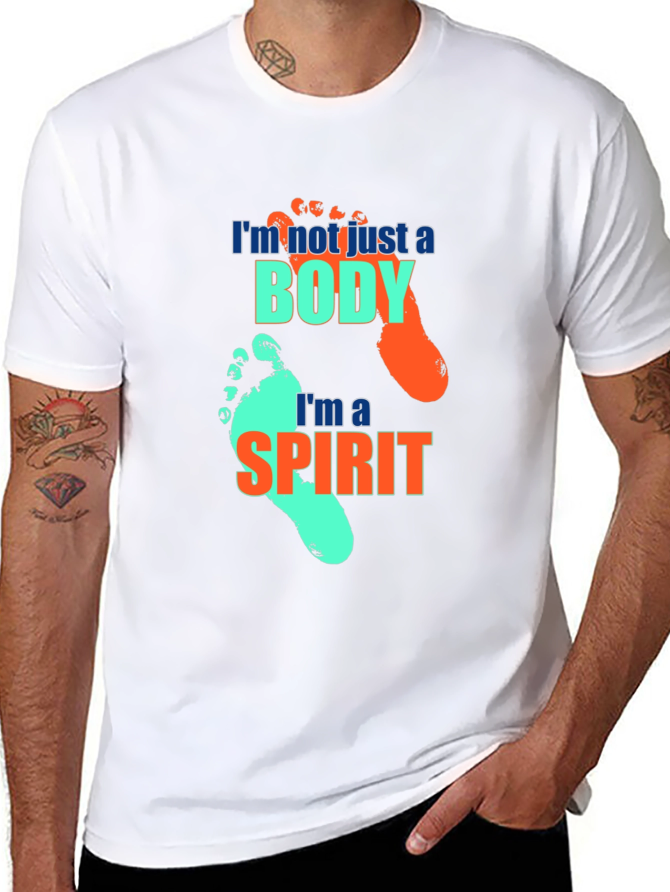 Im Not Just A Body Black T-Shirt