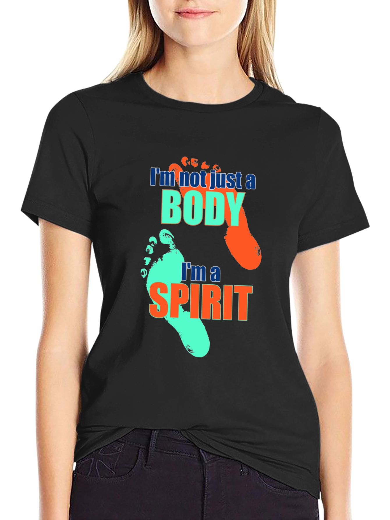 Im Not Just A Body Black T-Shirt