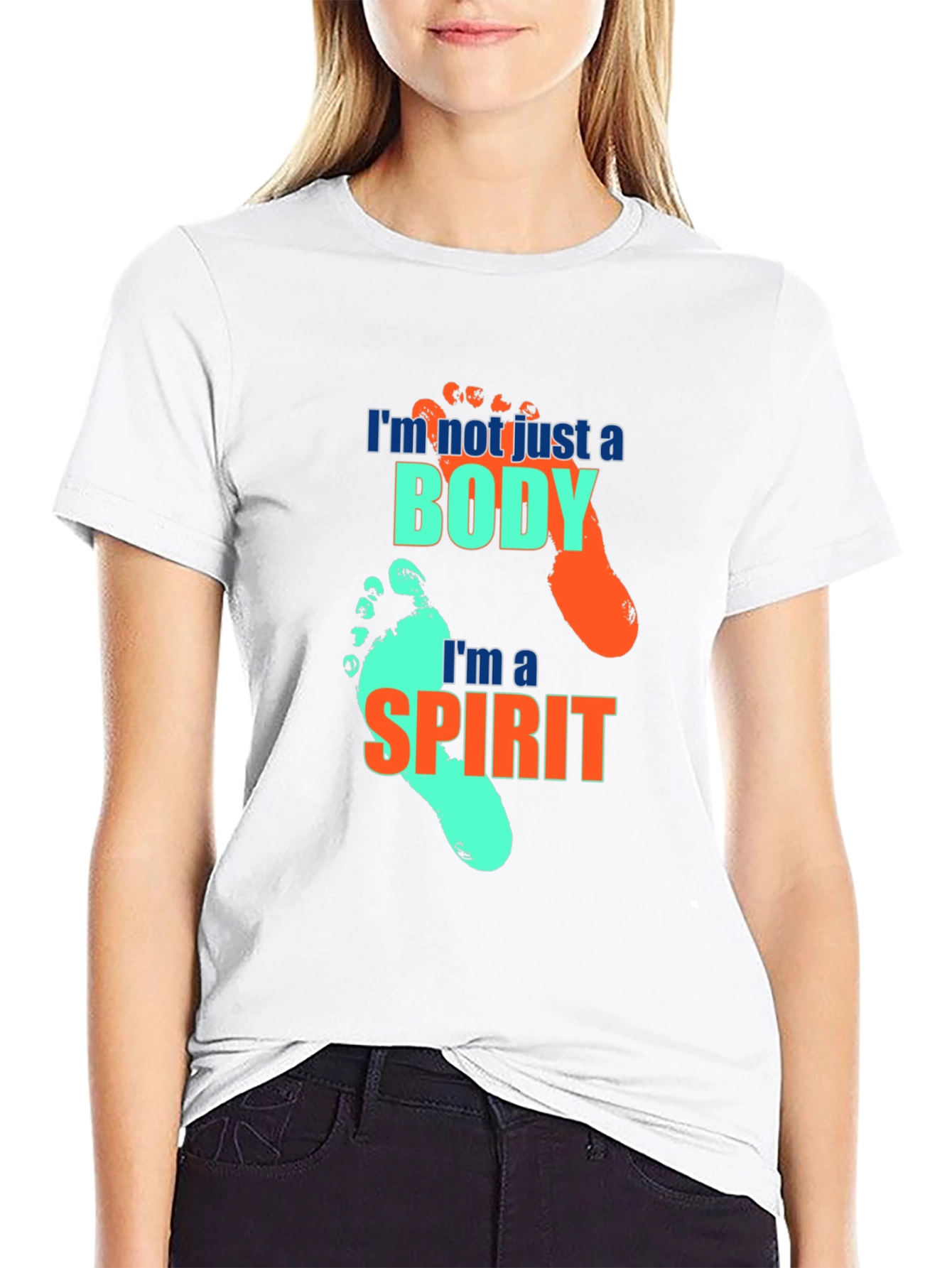 Im Not Just A Body Black T-Shirt