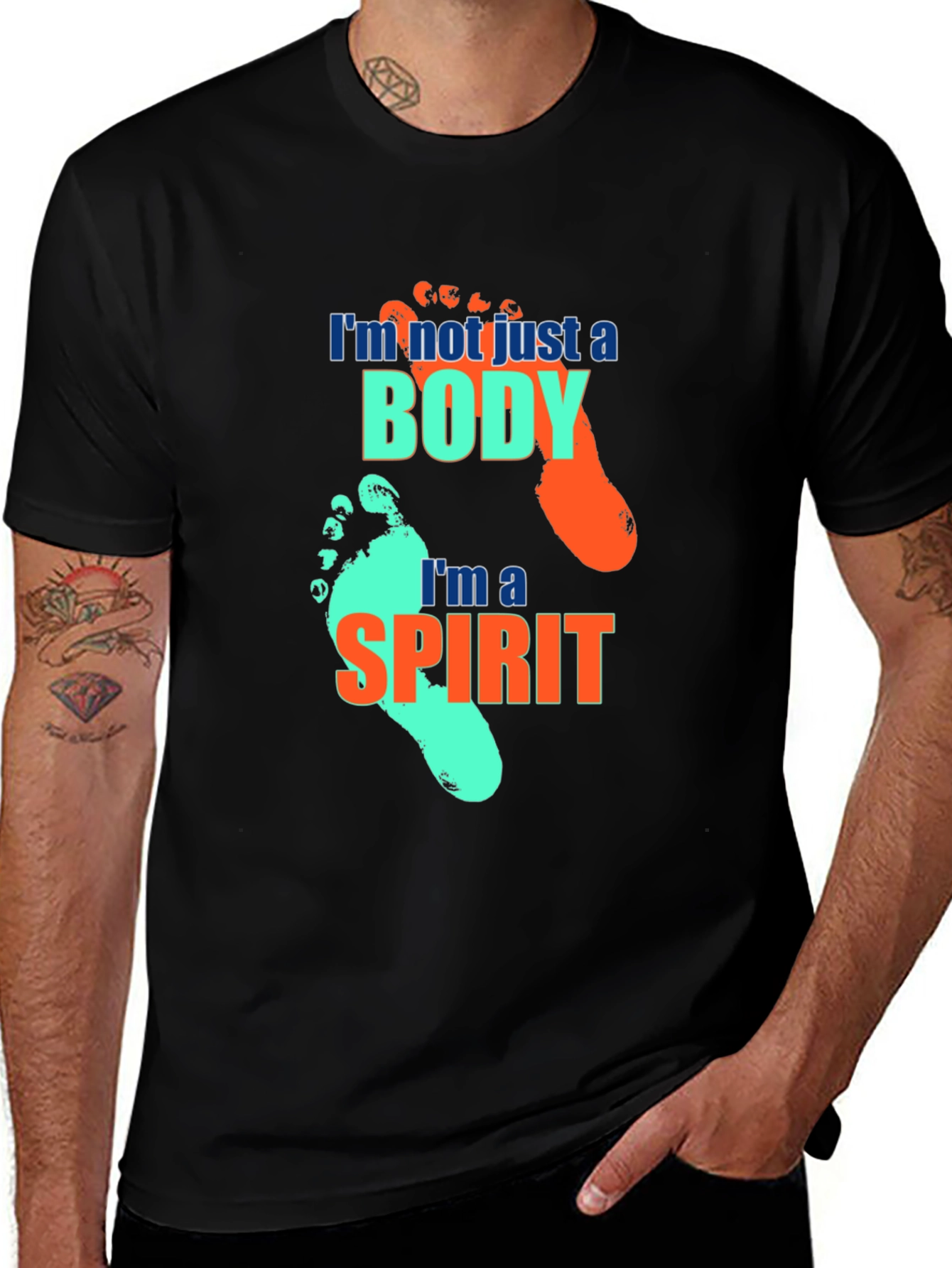 Im Not Just A Body Black T-Shirt