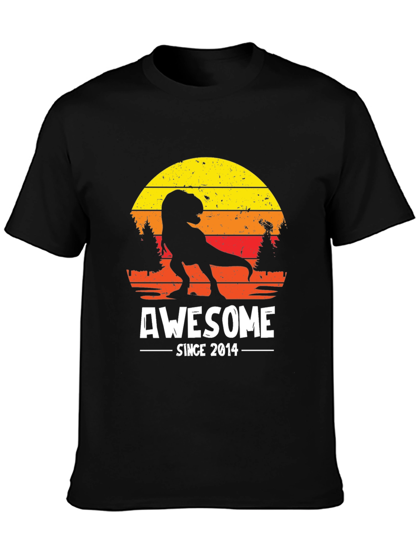 Awesome Since 2014 Dinosaur T-Shirt