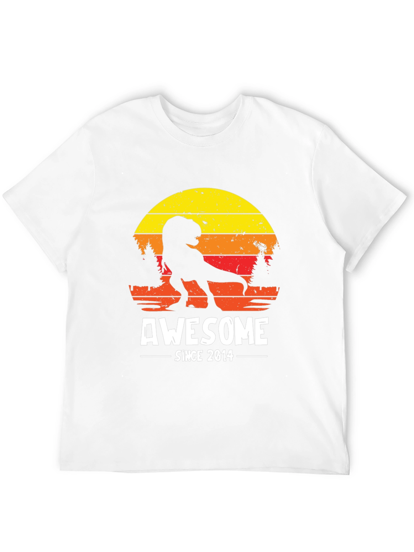 Awesome Since 2014 Dinosaur T-Shirt