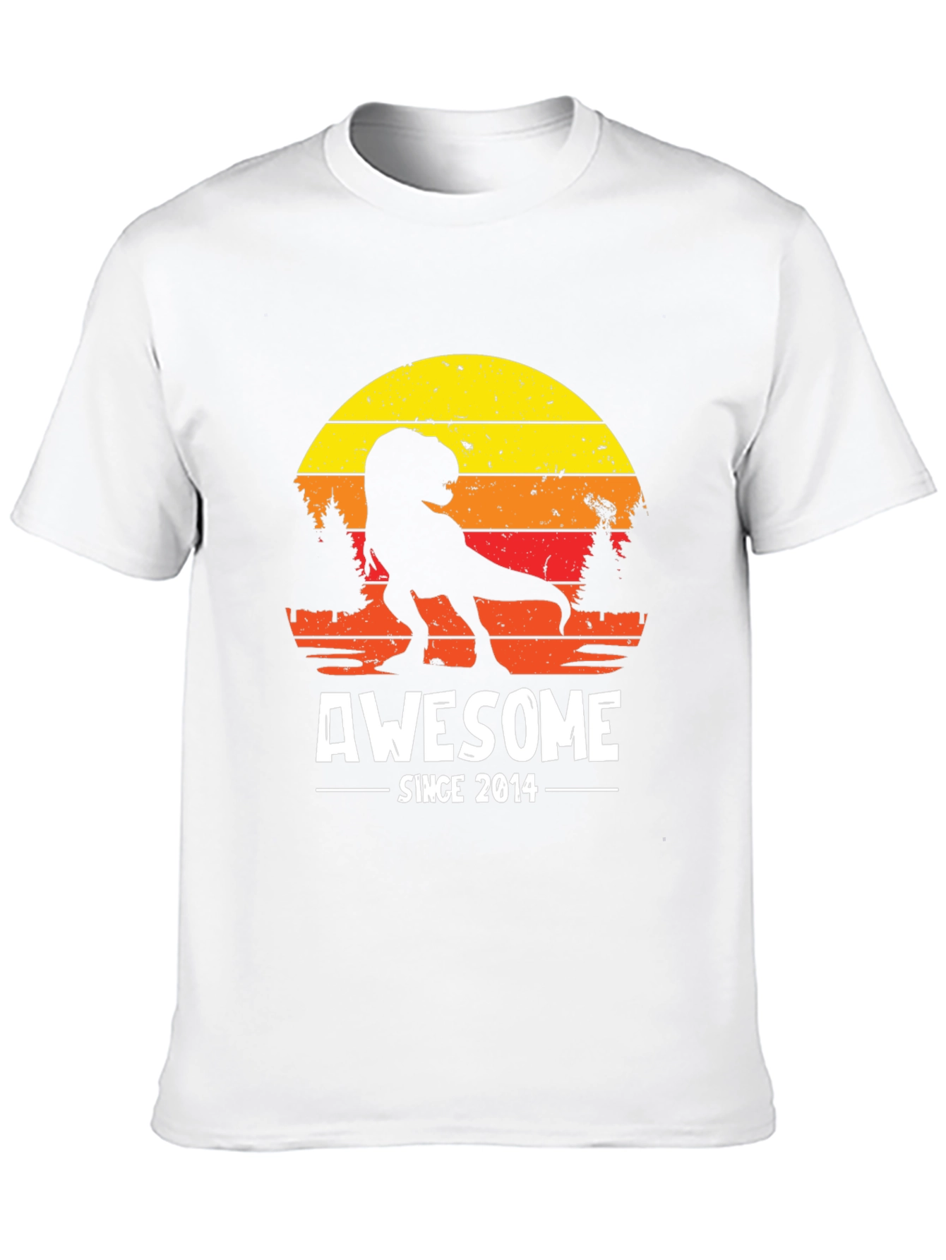 Awesome Since 2014 Dinosaur T-Shirt