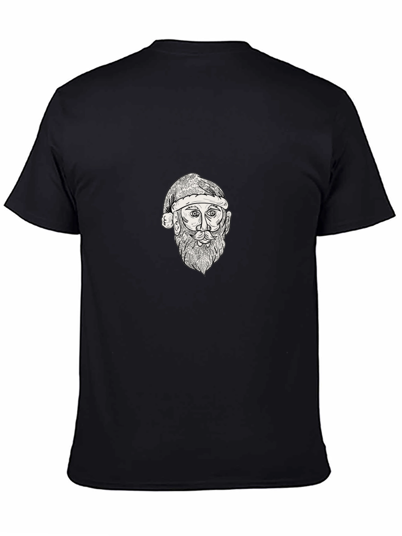 Sketch Santa Graphic Tee - Black
