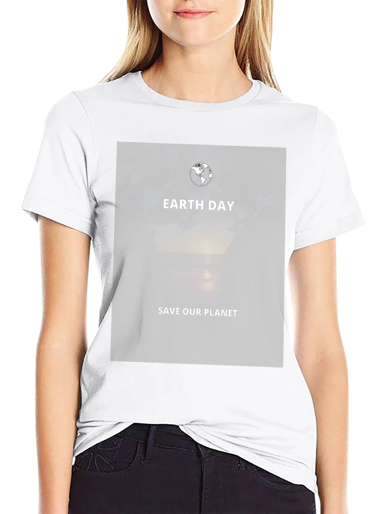 Earth Day Save Our Planet Black T-Shirt