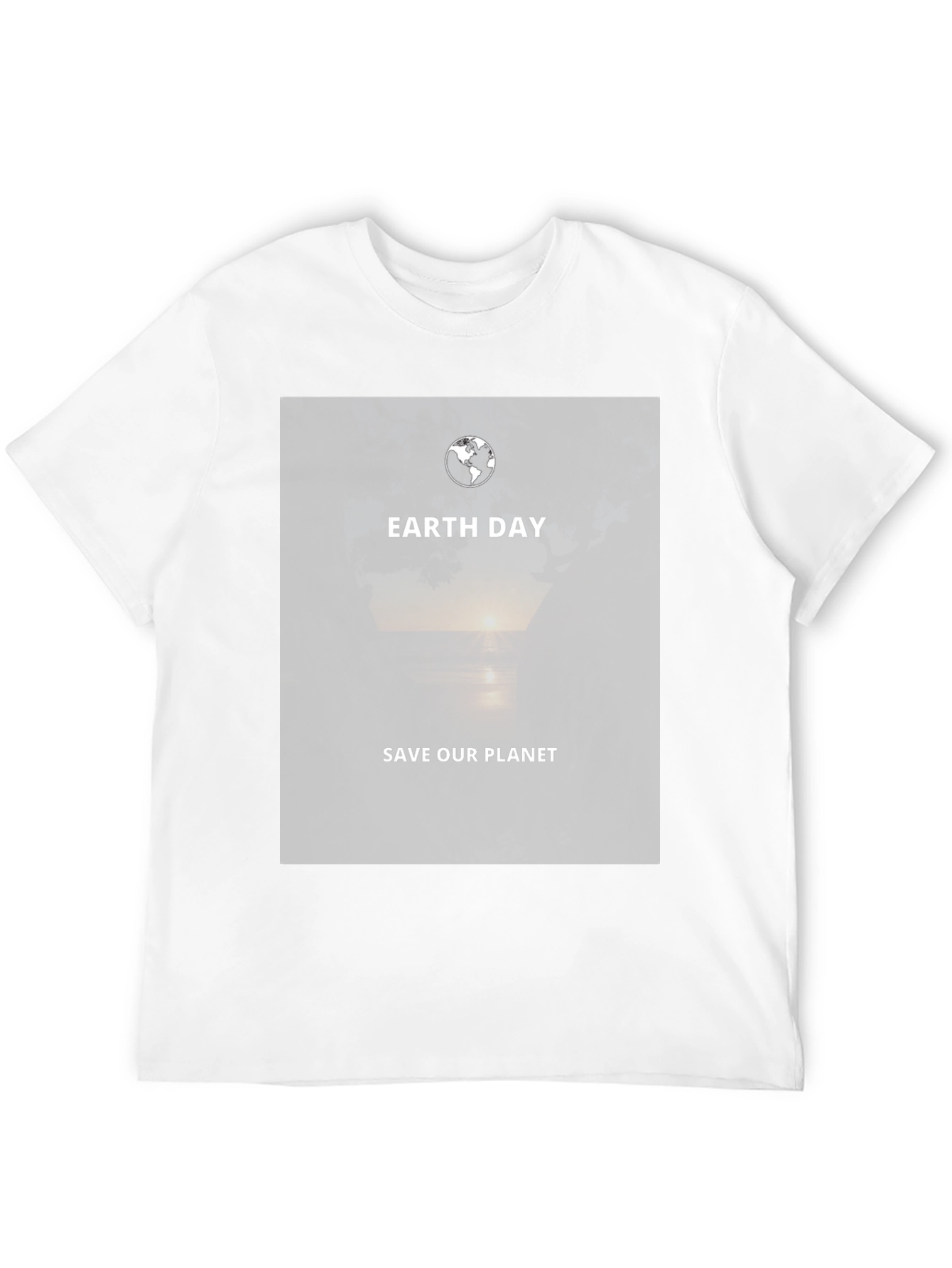 Earth Day Save Our Planet Black T-Shirt