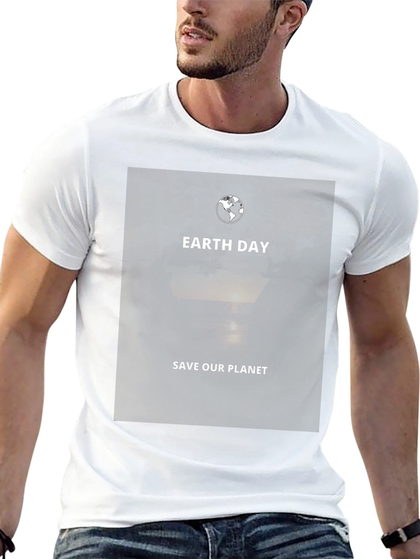 Earth Day Save Our Planet Black T-Shirt