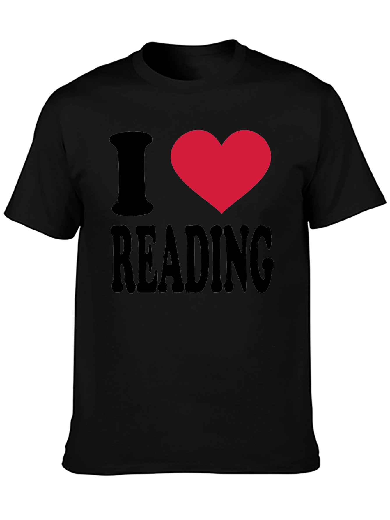 I Heart Reading Black T-Shirt