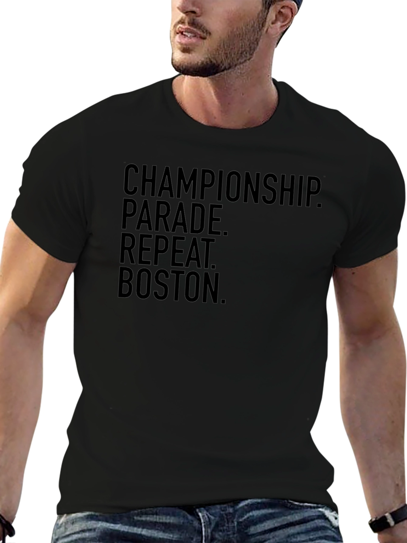 Championship Parade Boston Black T-Shirt