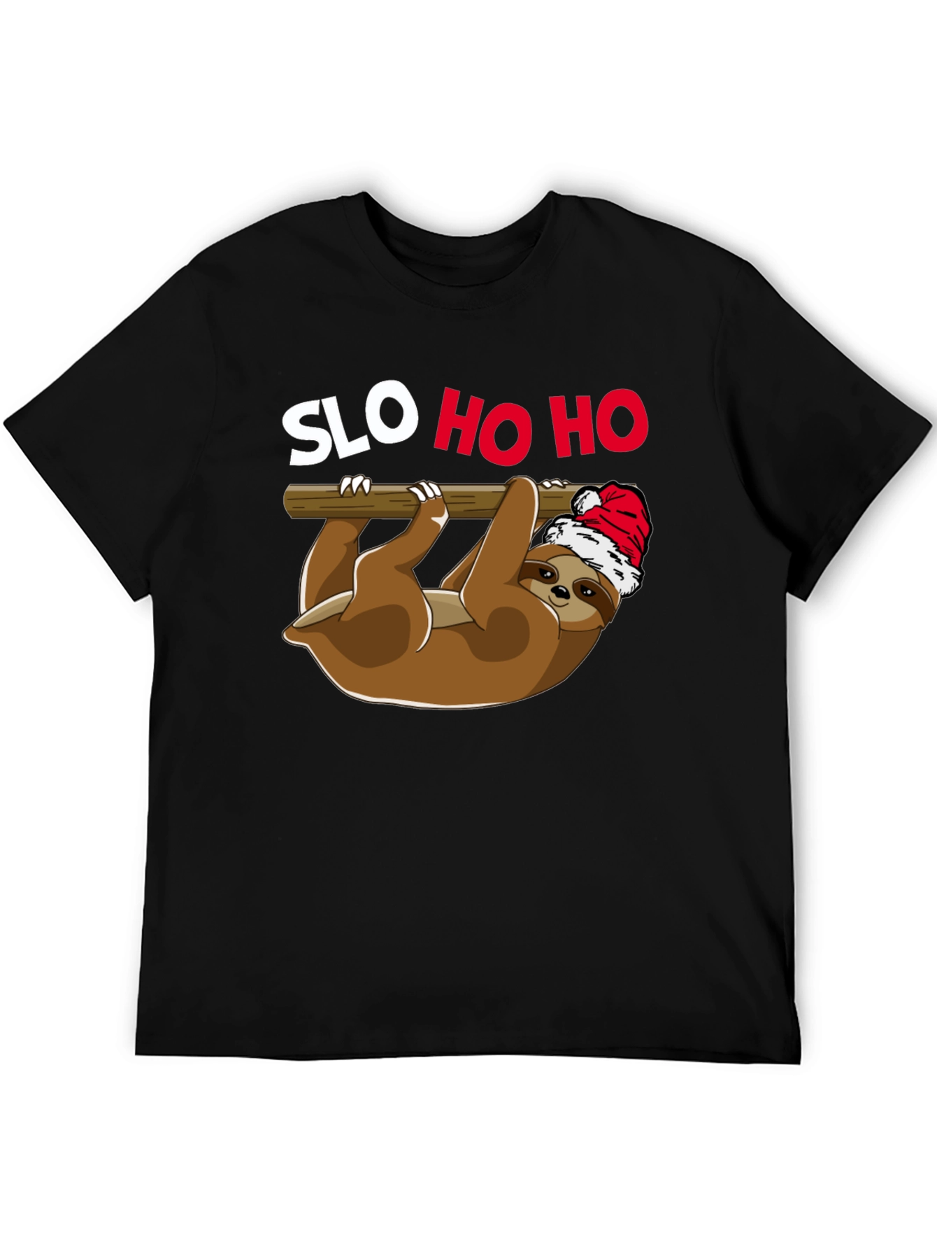 SLO HO HO Sloth Christmas T-Shirt
