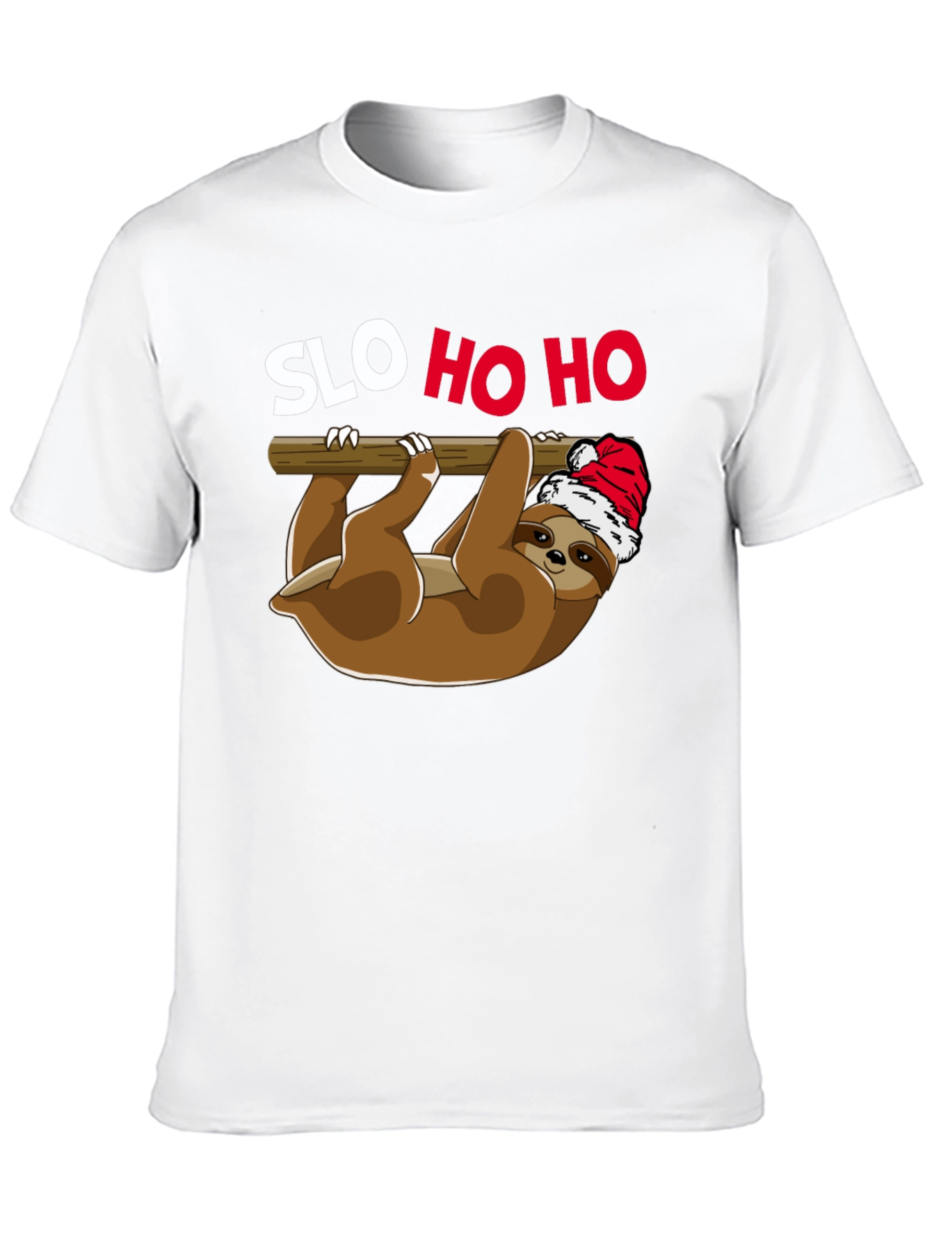 SLO HO HO Sloth Christmas T-Shirt