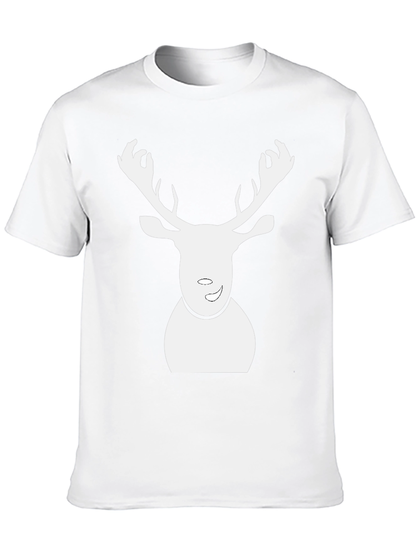 Reindeer Graphic Black T-Shirt