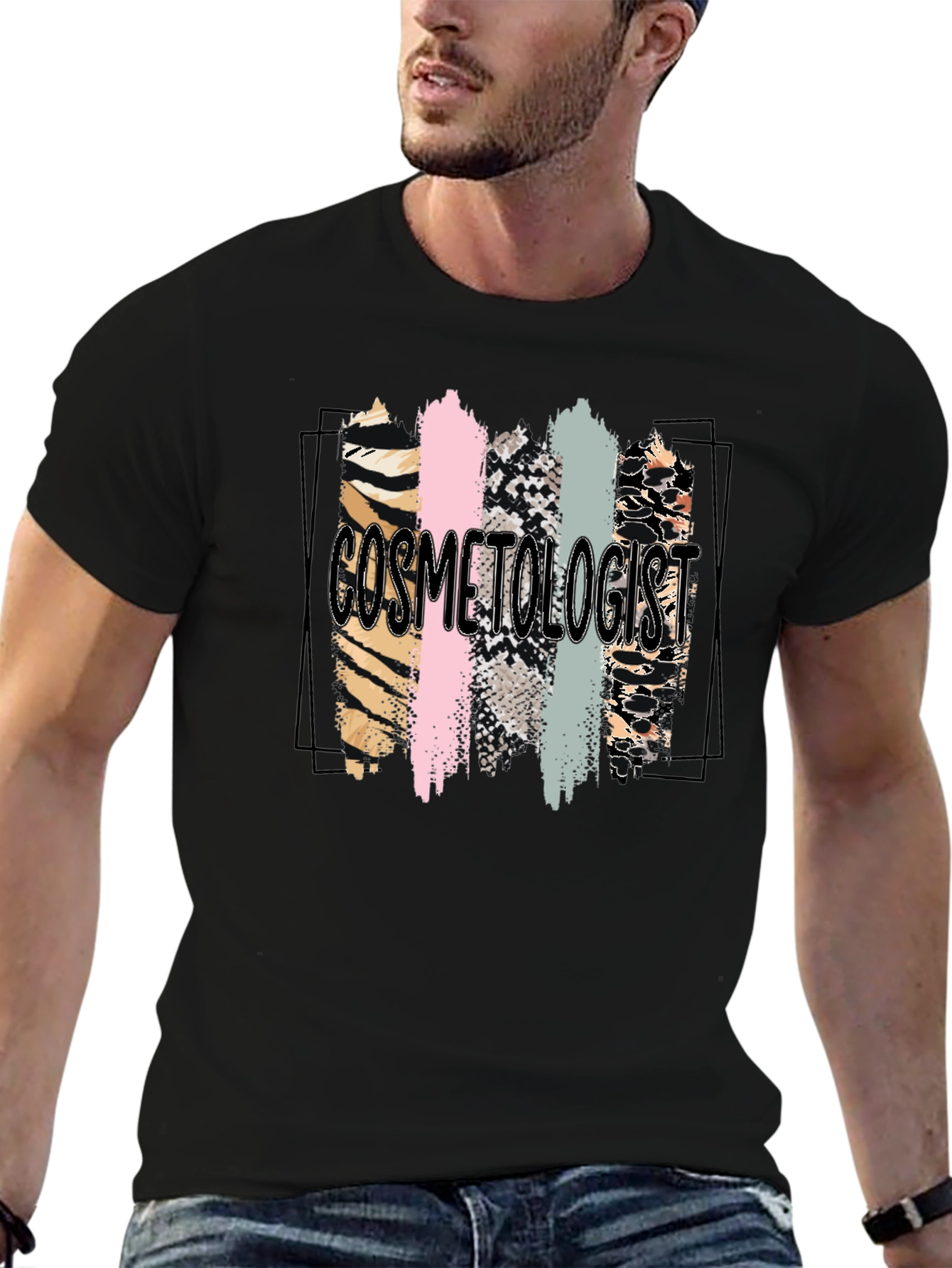Cosmetologist Animal Print T-Shirt