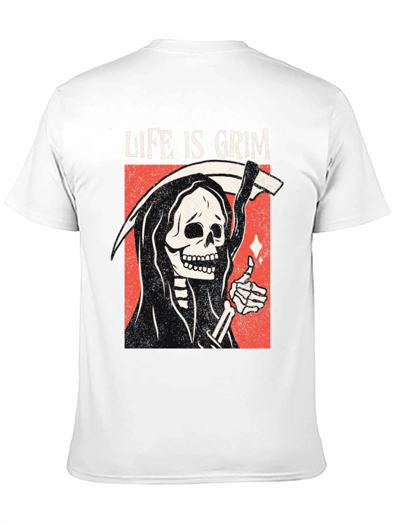 Life Is Grim Graphic Tee - Black