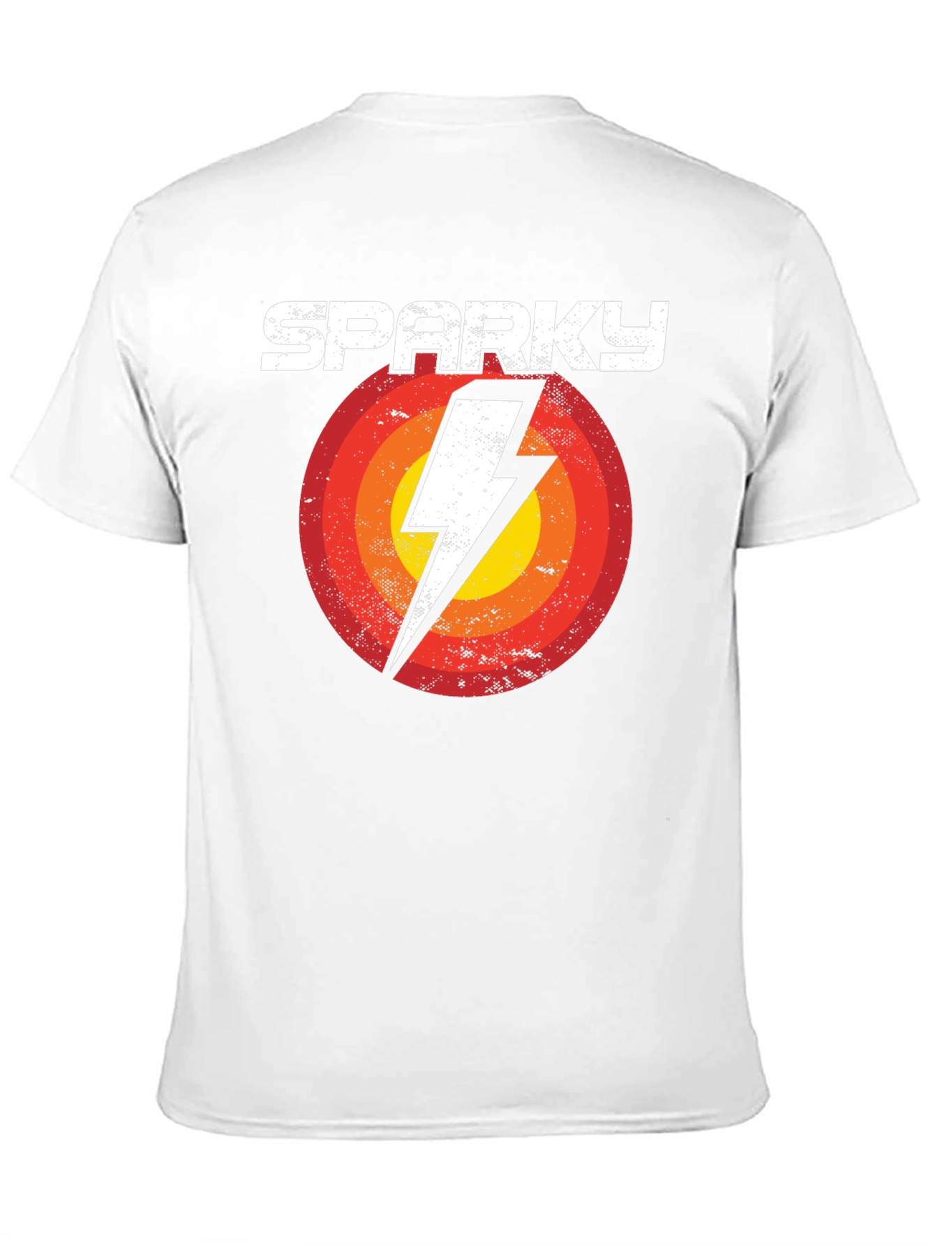 Sparky Graphic Tee - Retro Lightning Bolt Design