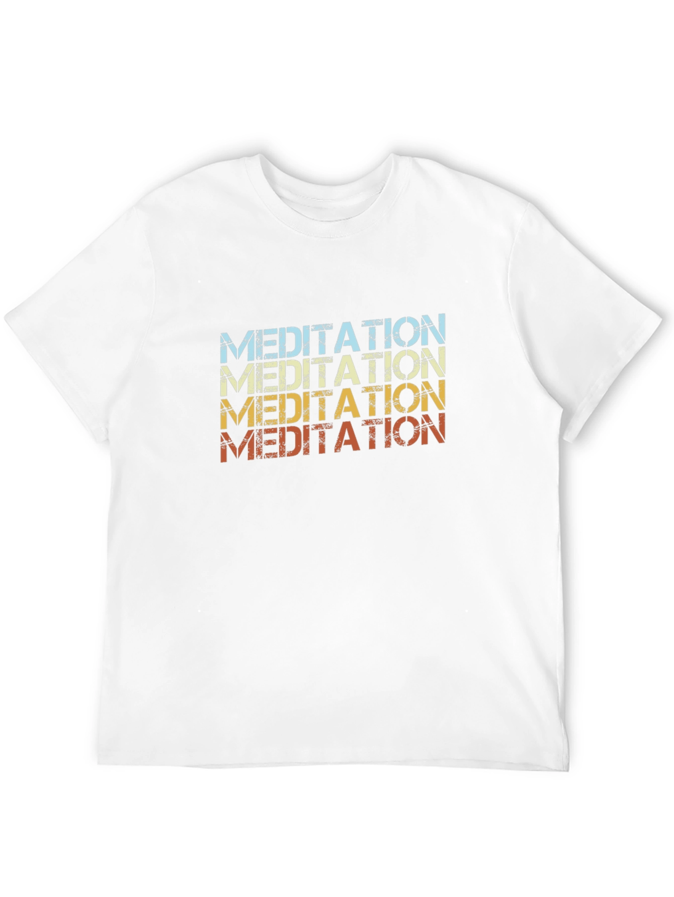 Meditation Graphic T-Shirt Retro Style
