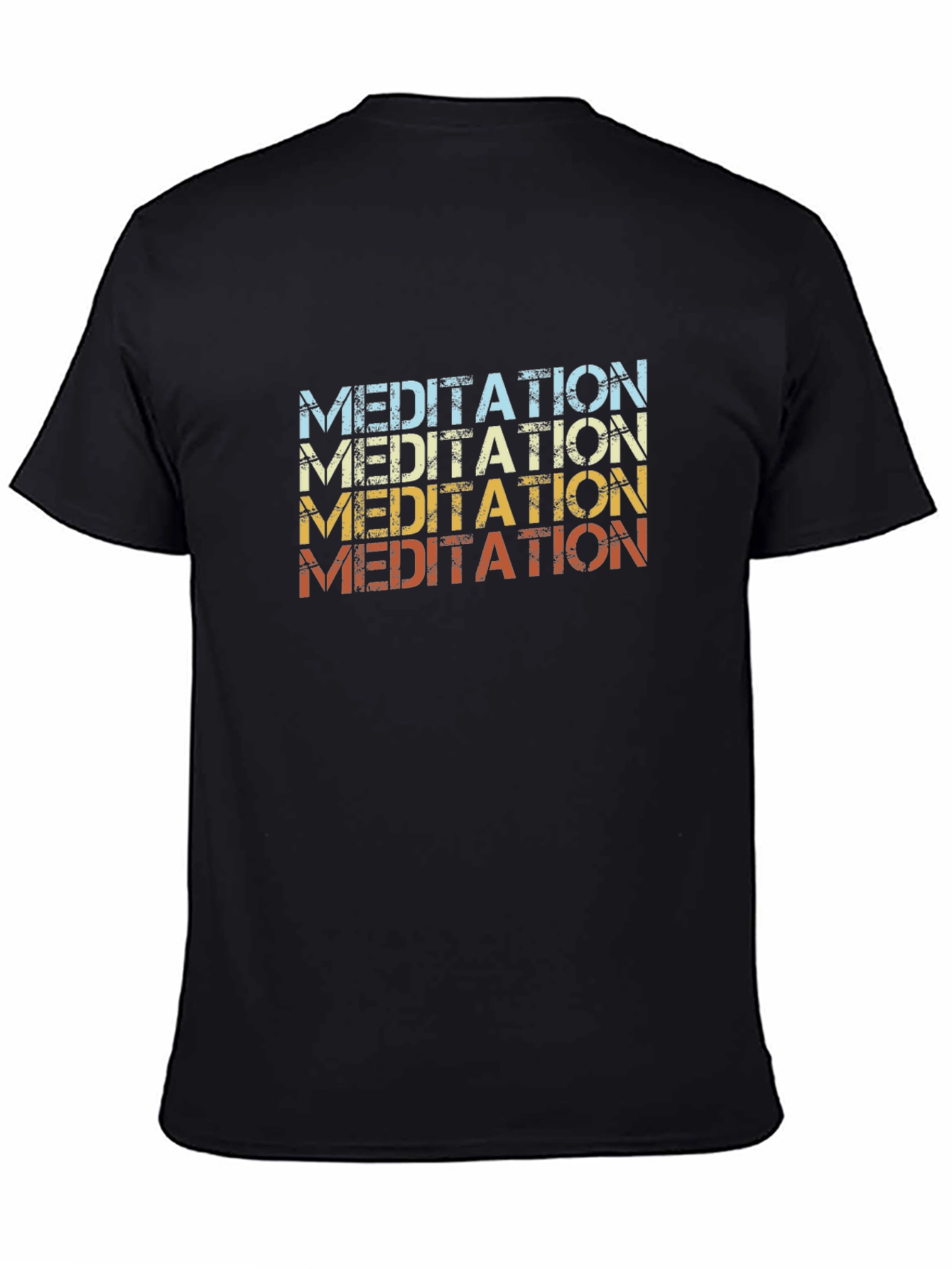 Meditation Graphic T-Shirt Retro Style