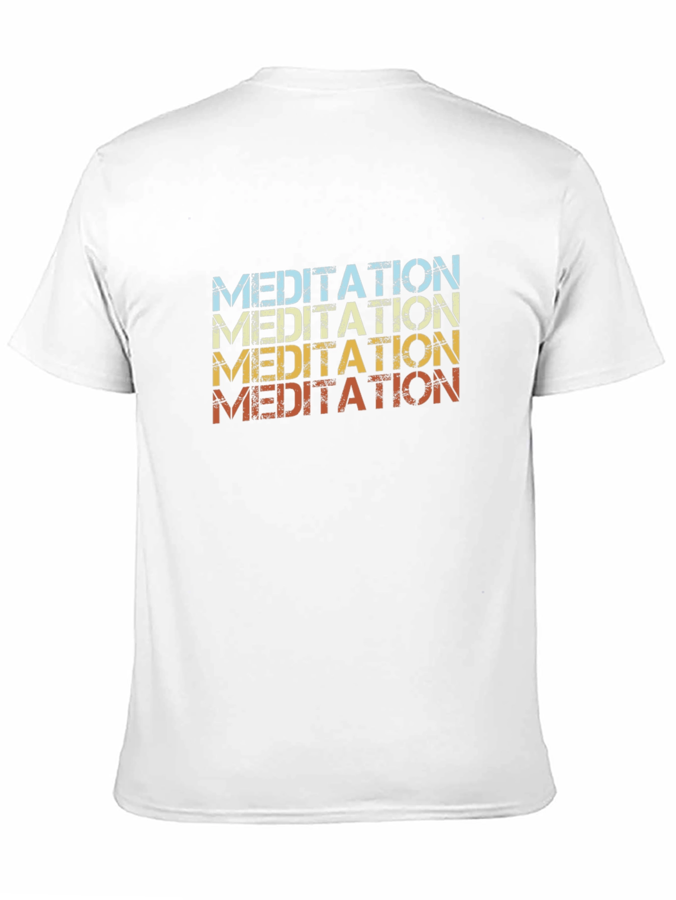 Meditation Graphic T-Shirt Retro Style