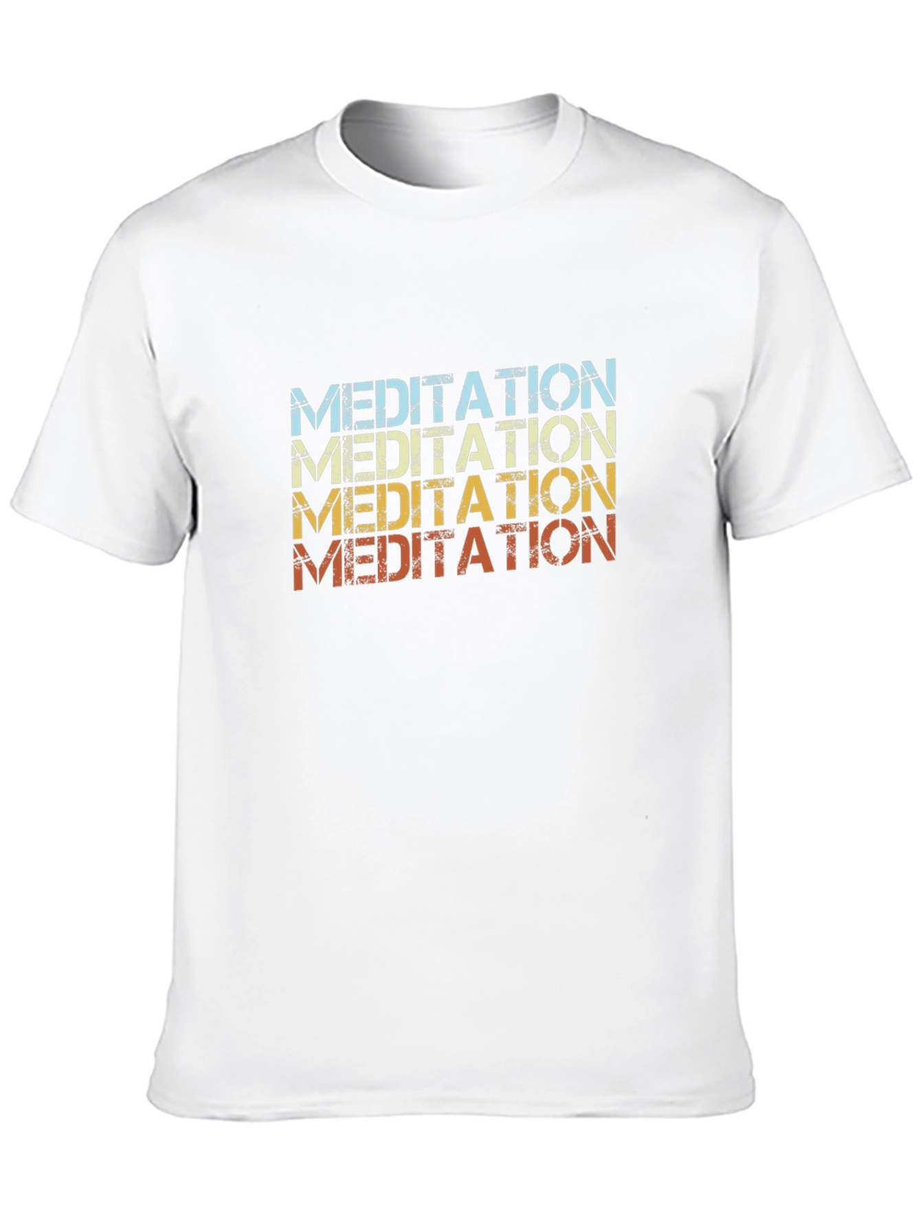 Meditation Graphic T-Shirt Retro Style