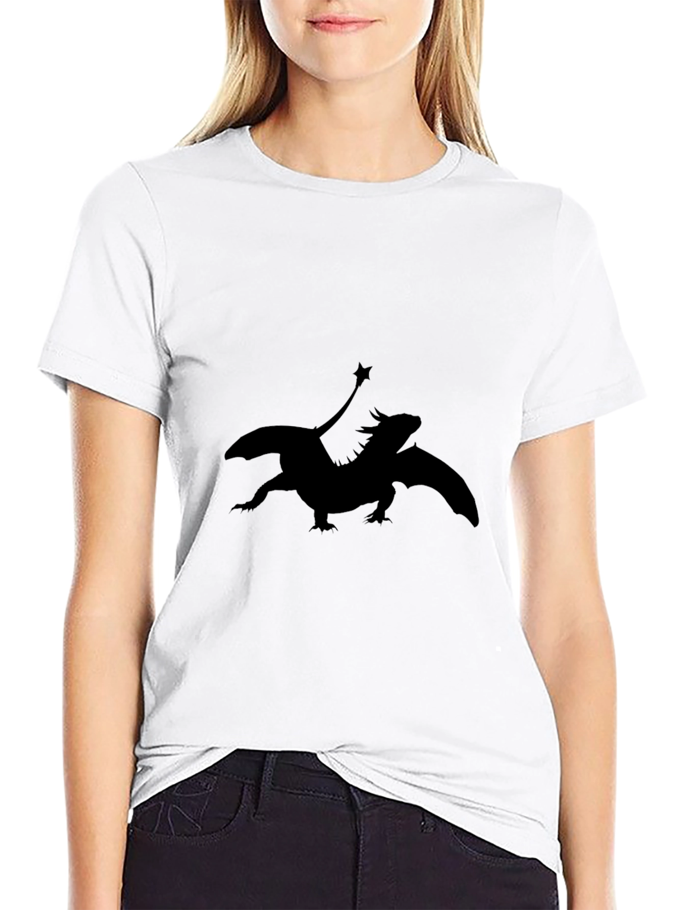 Dragon Silhouette Black T-Shirt