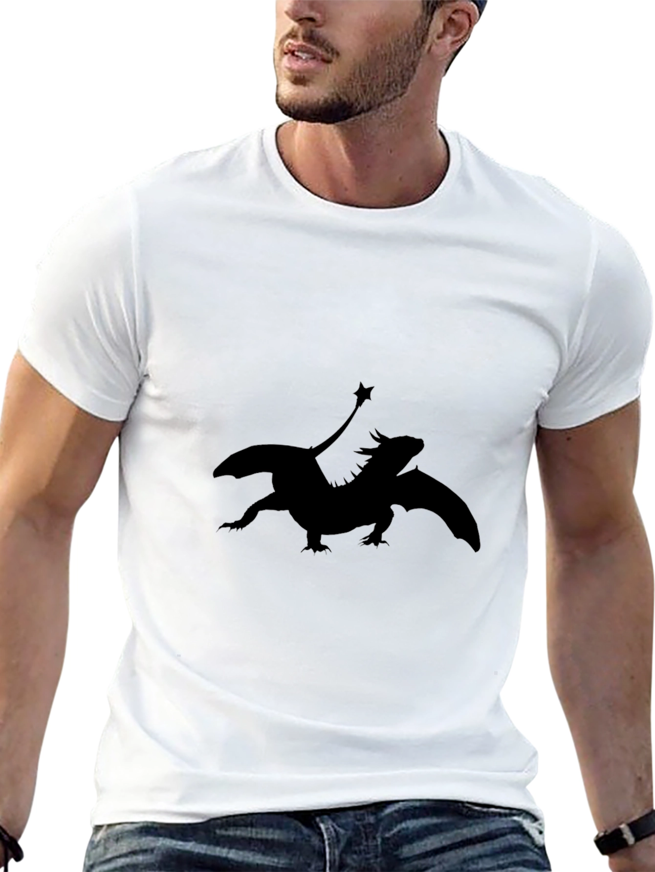 Dragon Silhouette Black T-Shirt