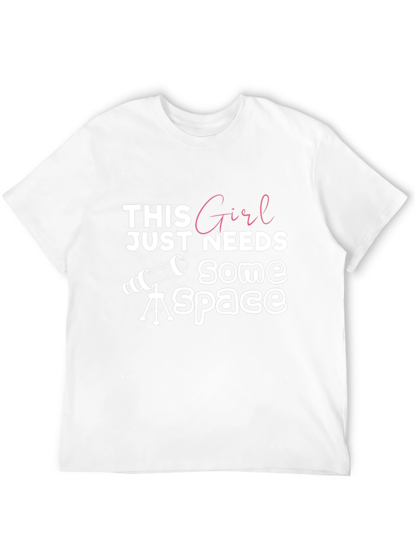 Space Girl Black Graphic Tee