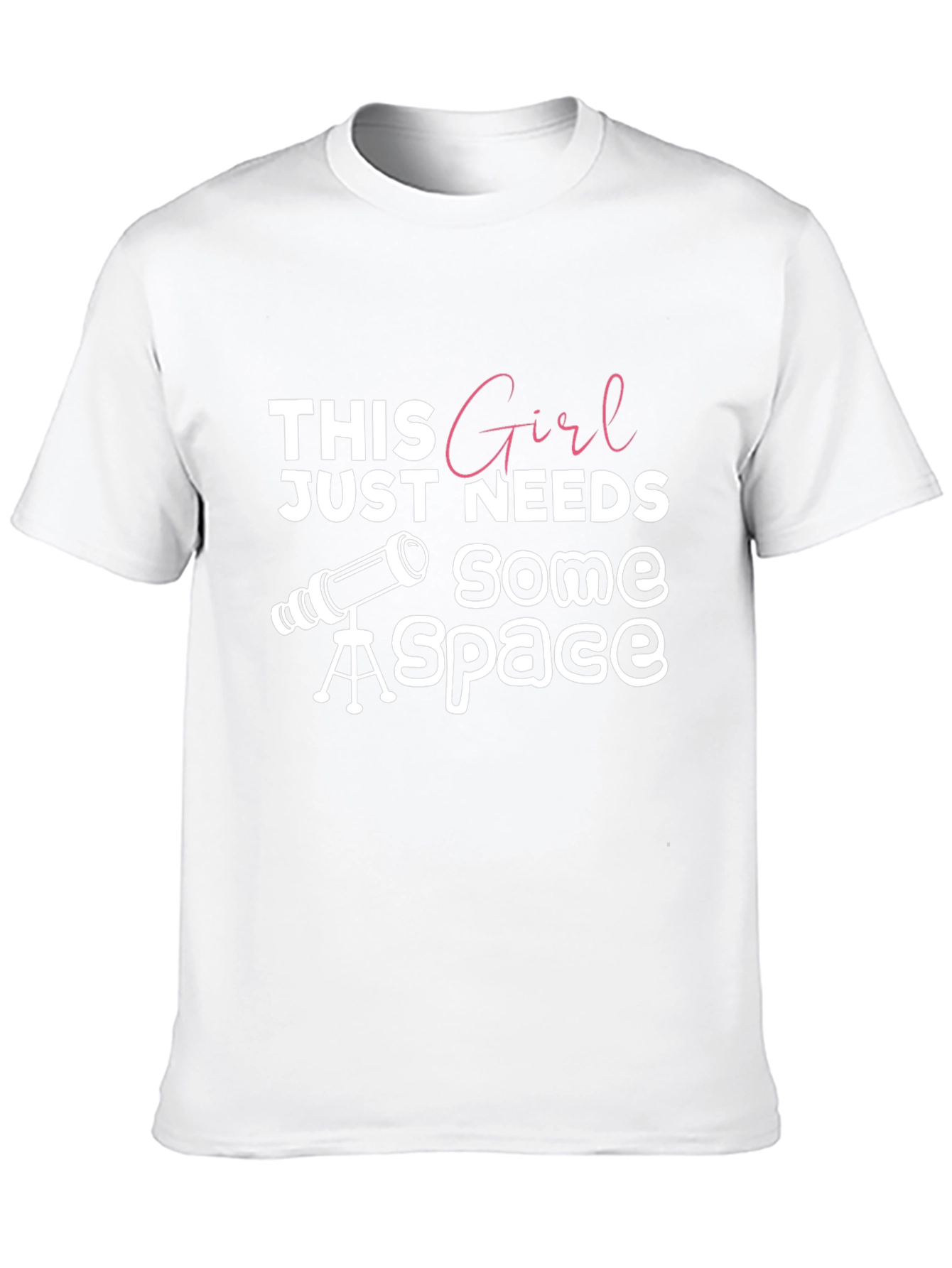 Space Girl Black Graphic Tee