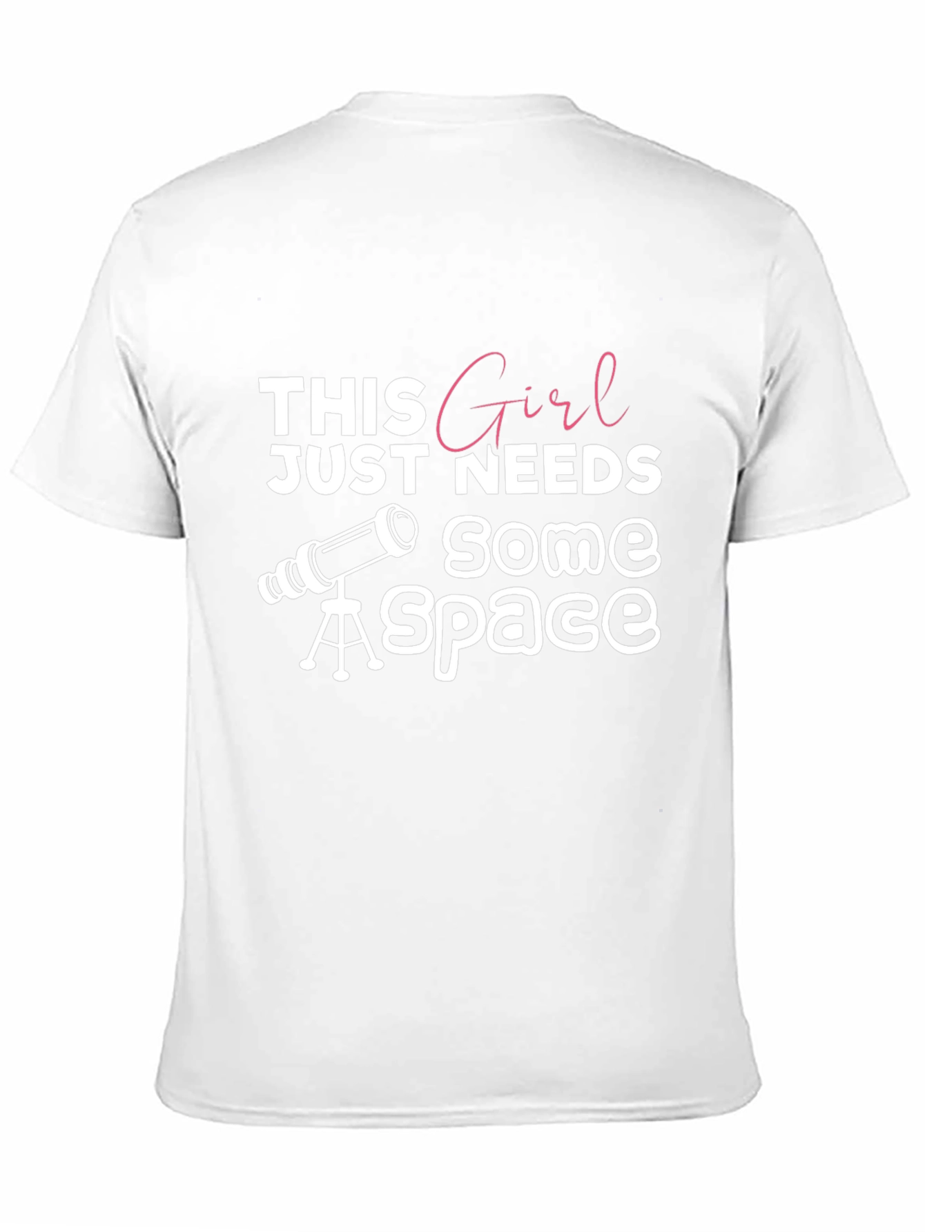 Space Girl Black Graphic Tee
