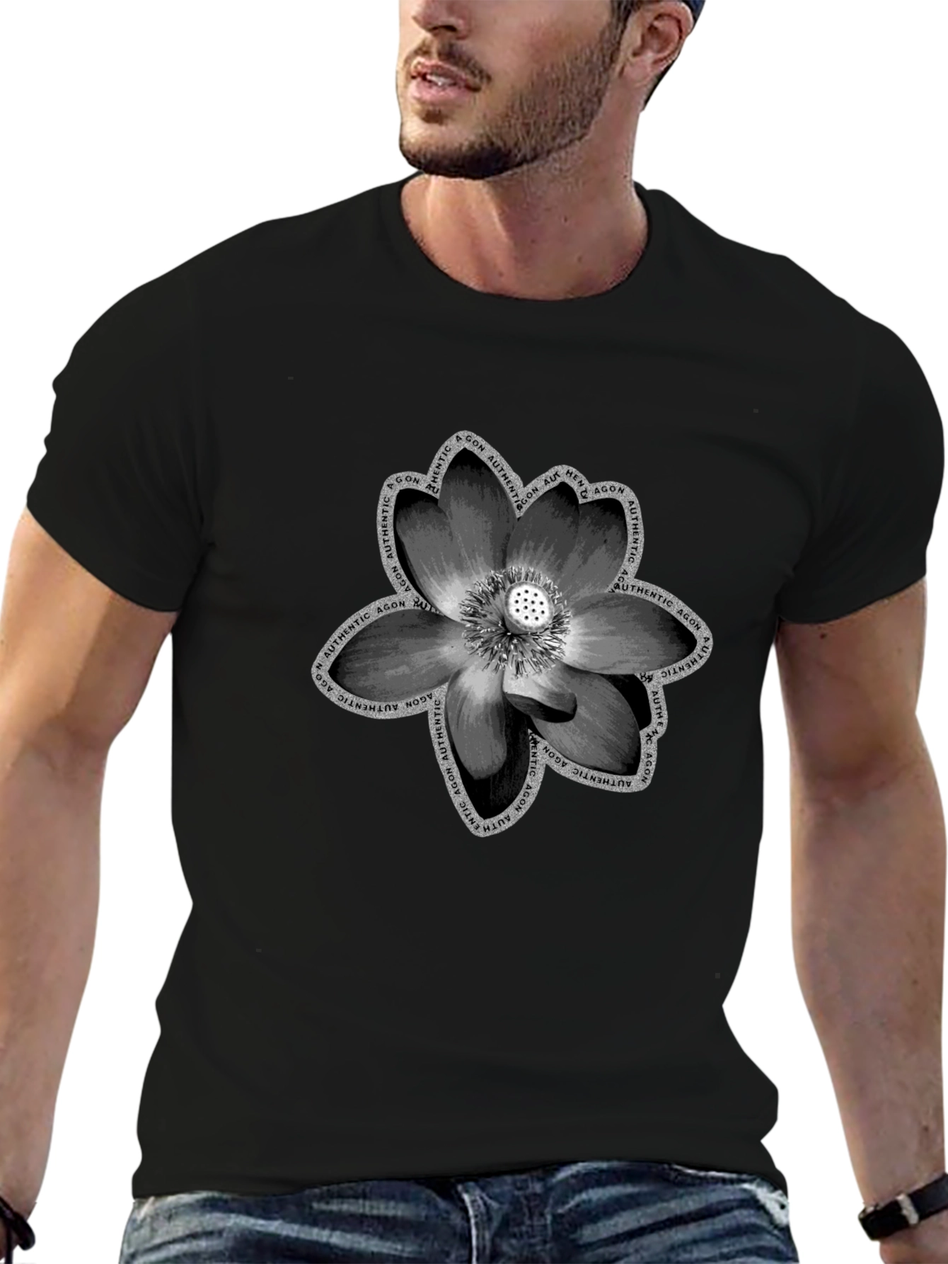 Lotus Flower Graphic T-Shirt - Unisex Soft Cotton Tee