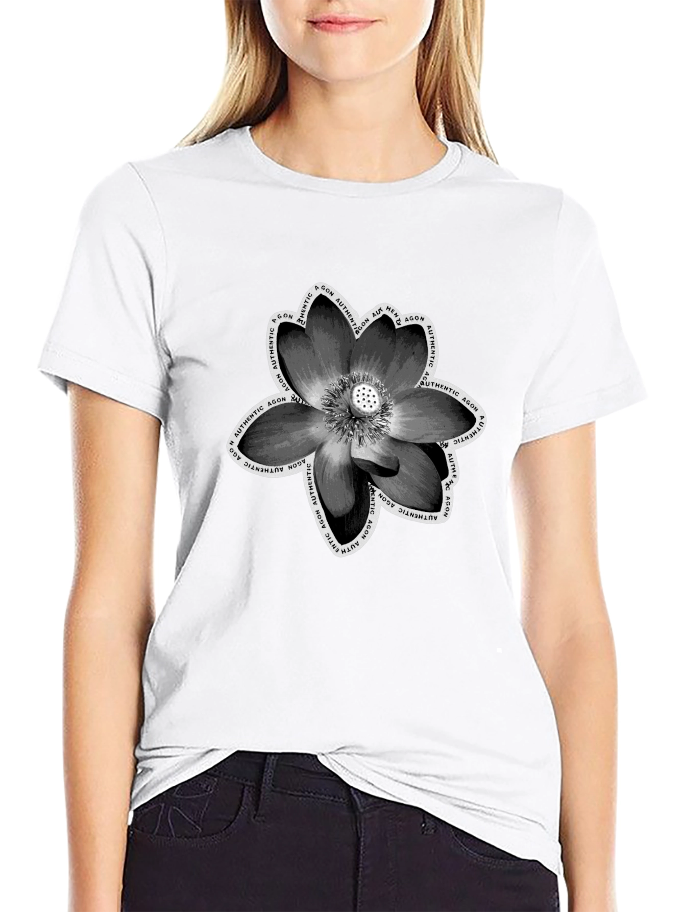 Lotus Flower Graphic T-Shirt - Unisex Soft Cotton Tee