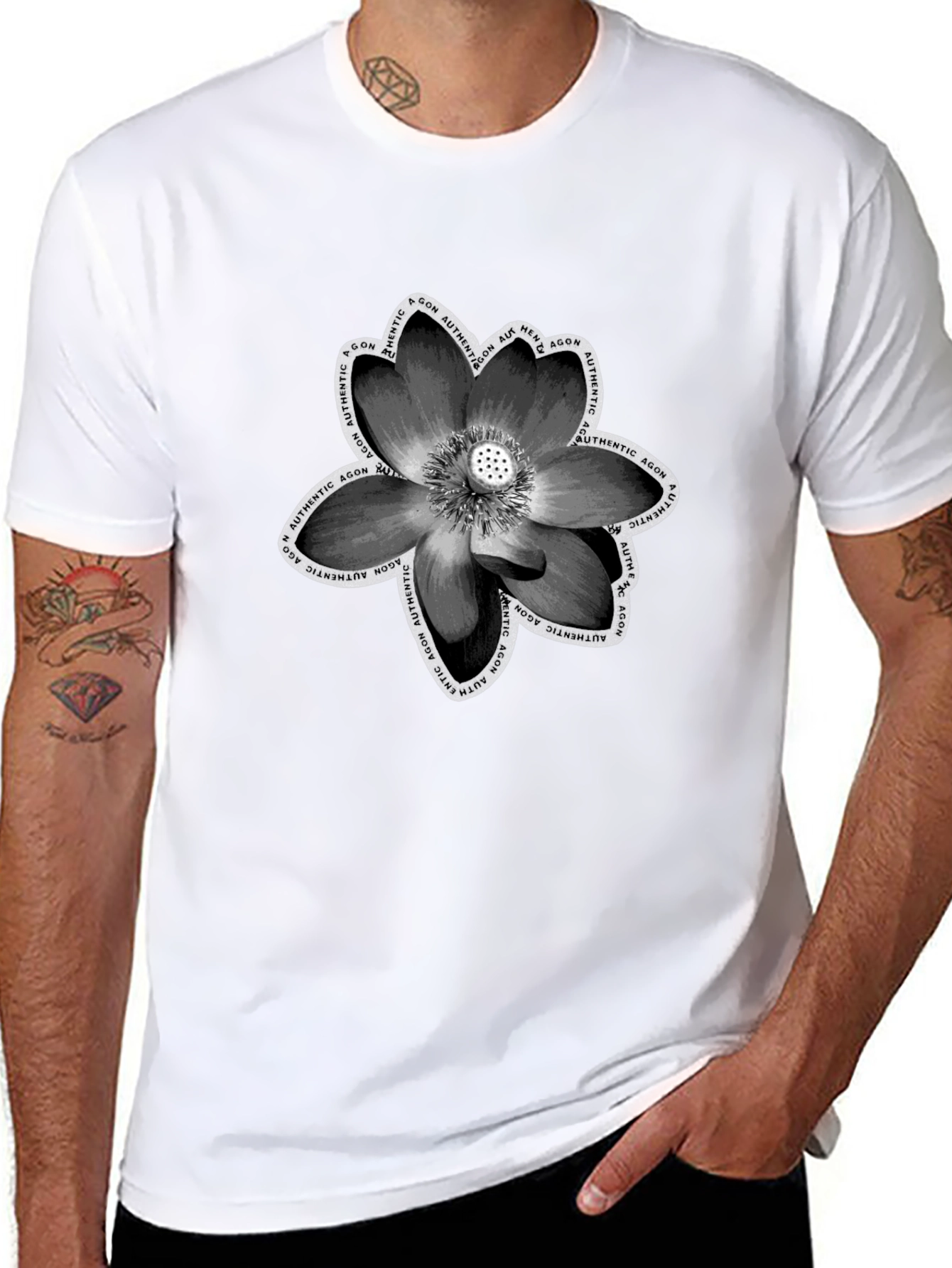 Lotus Flower Graphic T-Shirt - Unisex Soft Cotton Tee