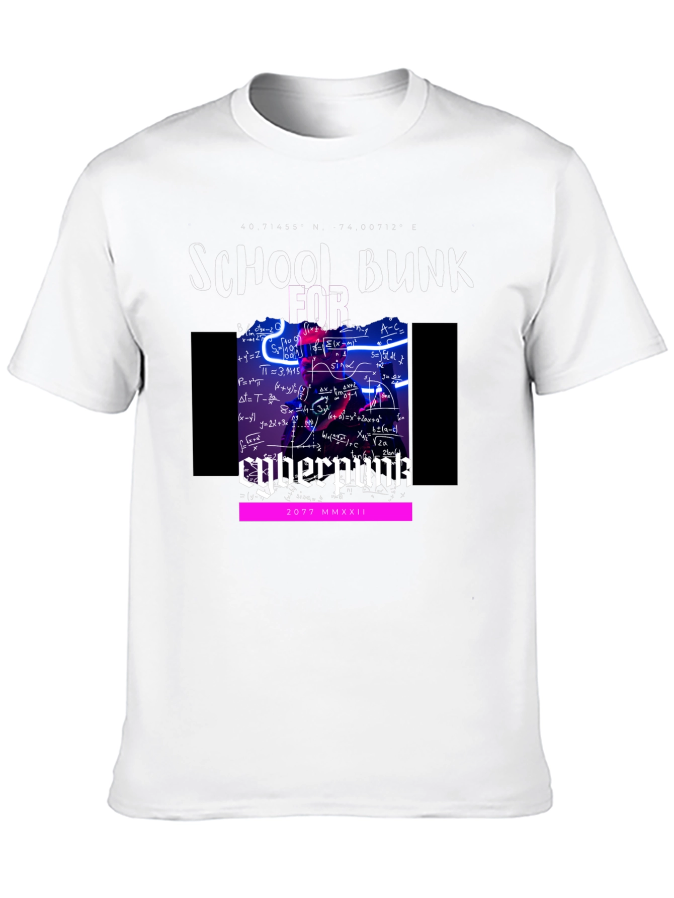 Cyberpunk School Bunk 2077 T-Shirt