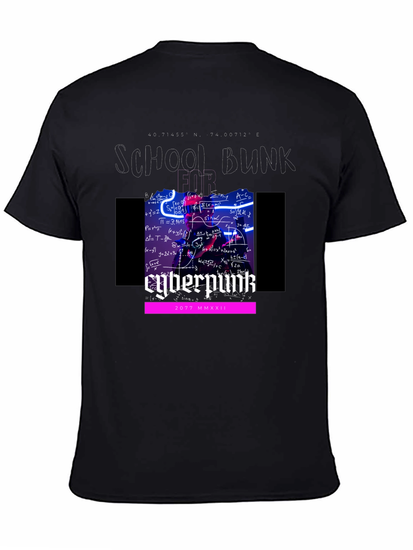 Cyberpunk School Bunk 2077 T-Shirt