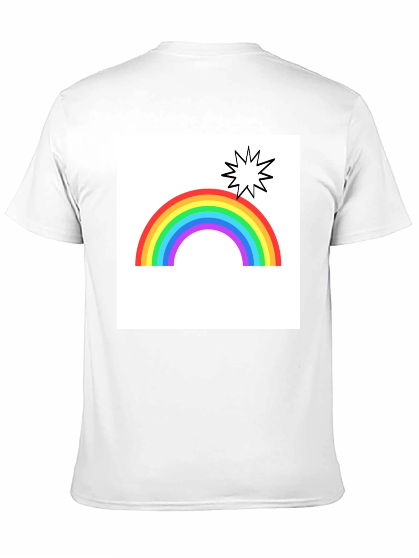 Rainbow Burst Graphic Tee - Bold & Fun!