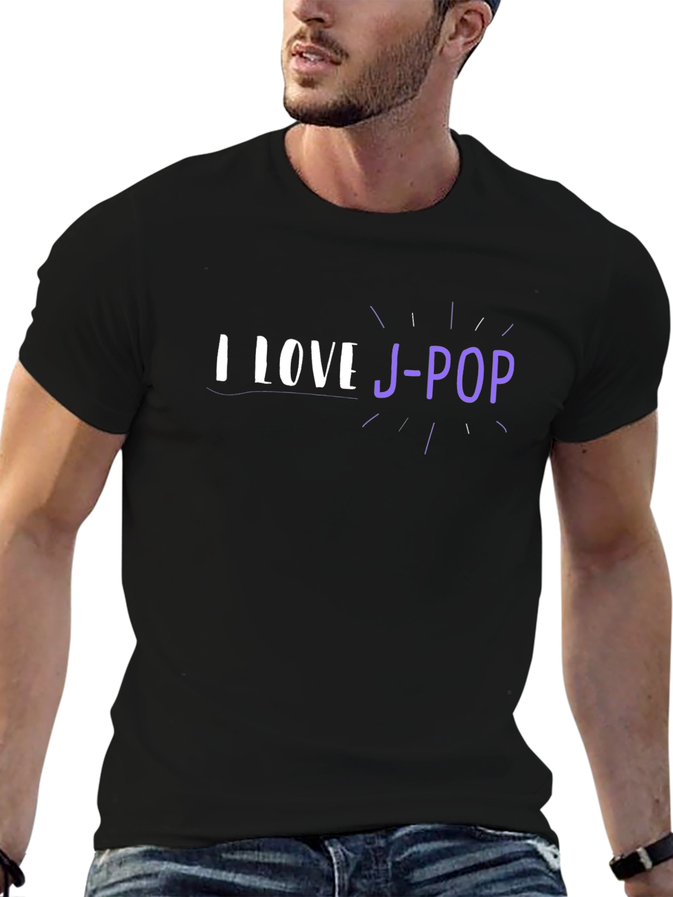 I Love J-Pop Black T-Shirt