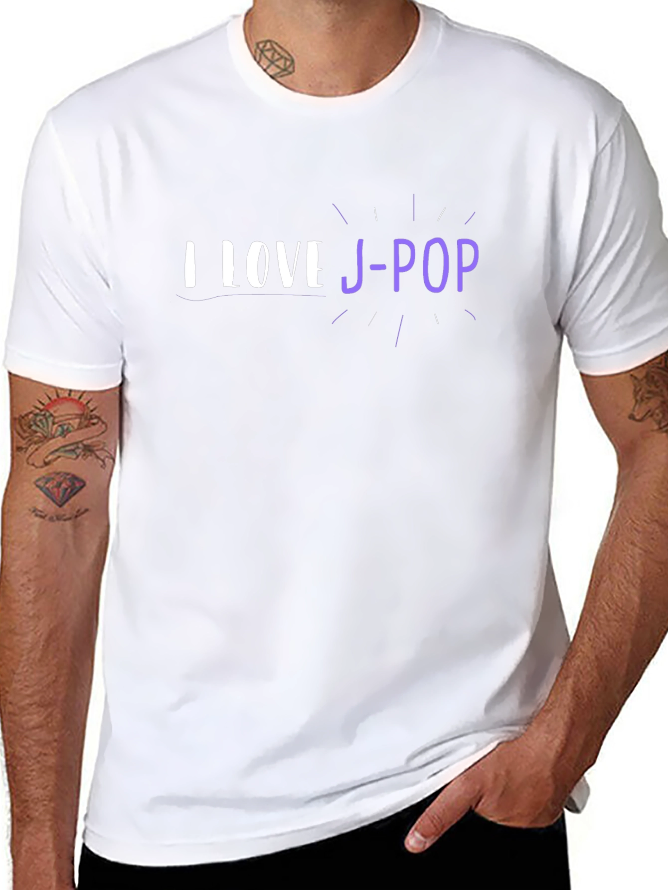 I Love J-Pop Black T-Shirt
