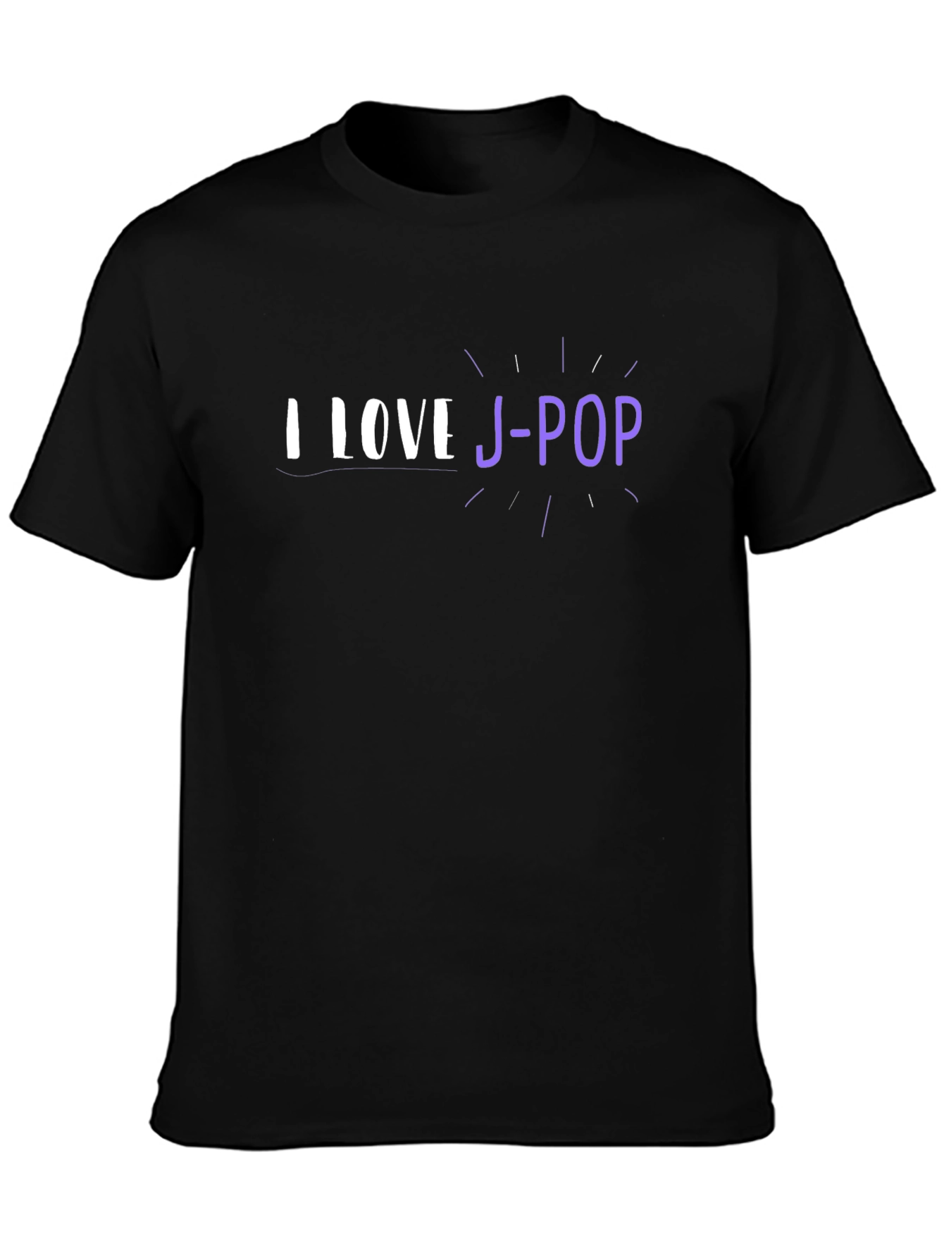 I Love J-Pop Black T-Shirt