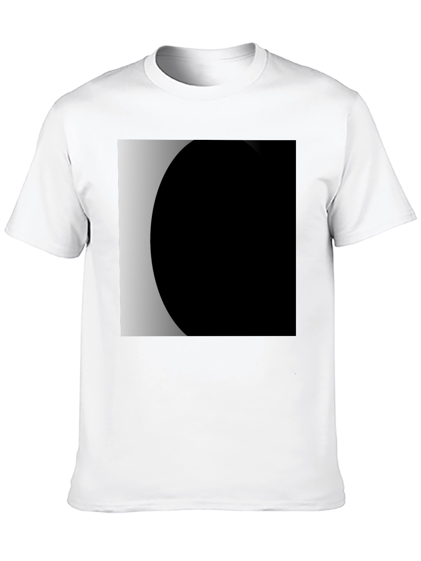 Modern Black T-Shirt with Geometric Design