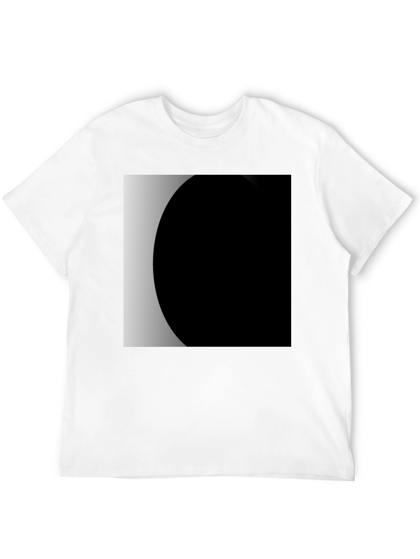 Modern Black T-Shirt with Geometric Design