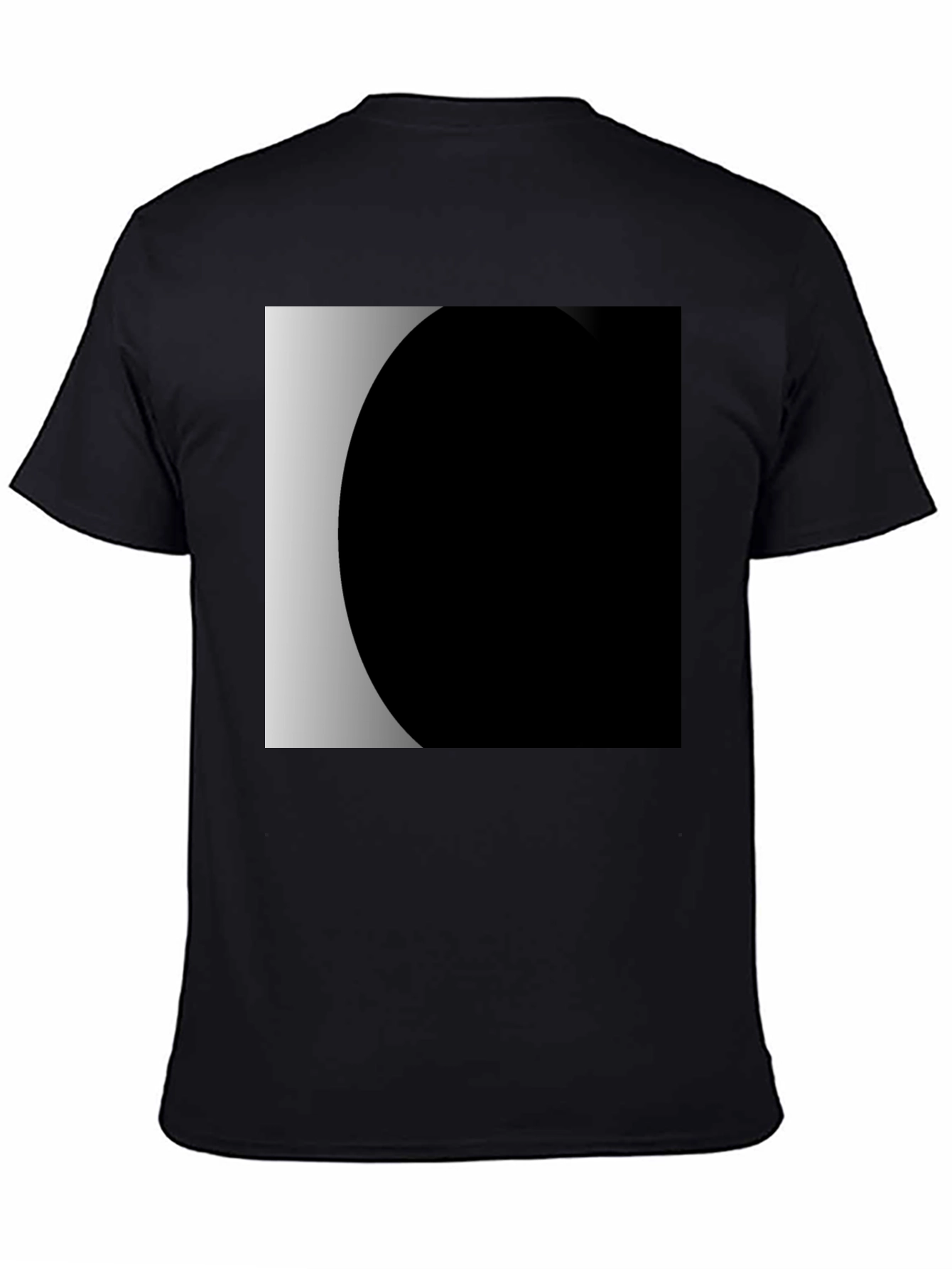 Modern Black T-Shirt with Geometric Design